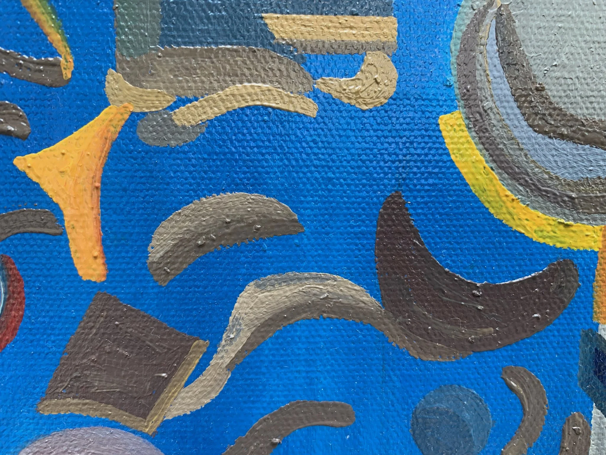 Small Children at the Water's Edge
8”x8”  20.3 cm x 20.3 cm
Oils on Canvas 
2023
Detail