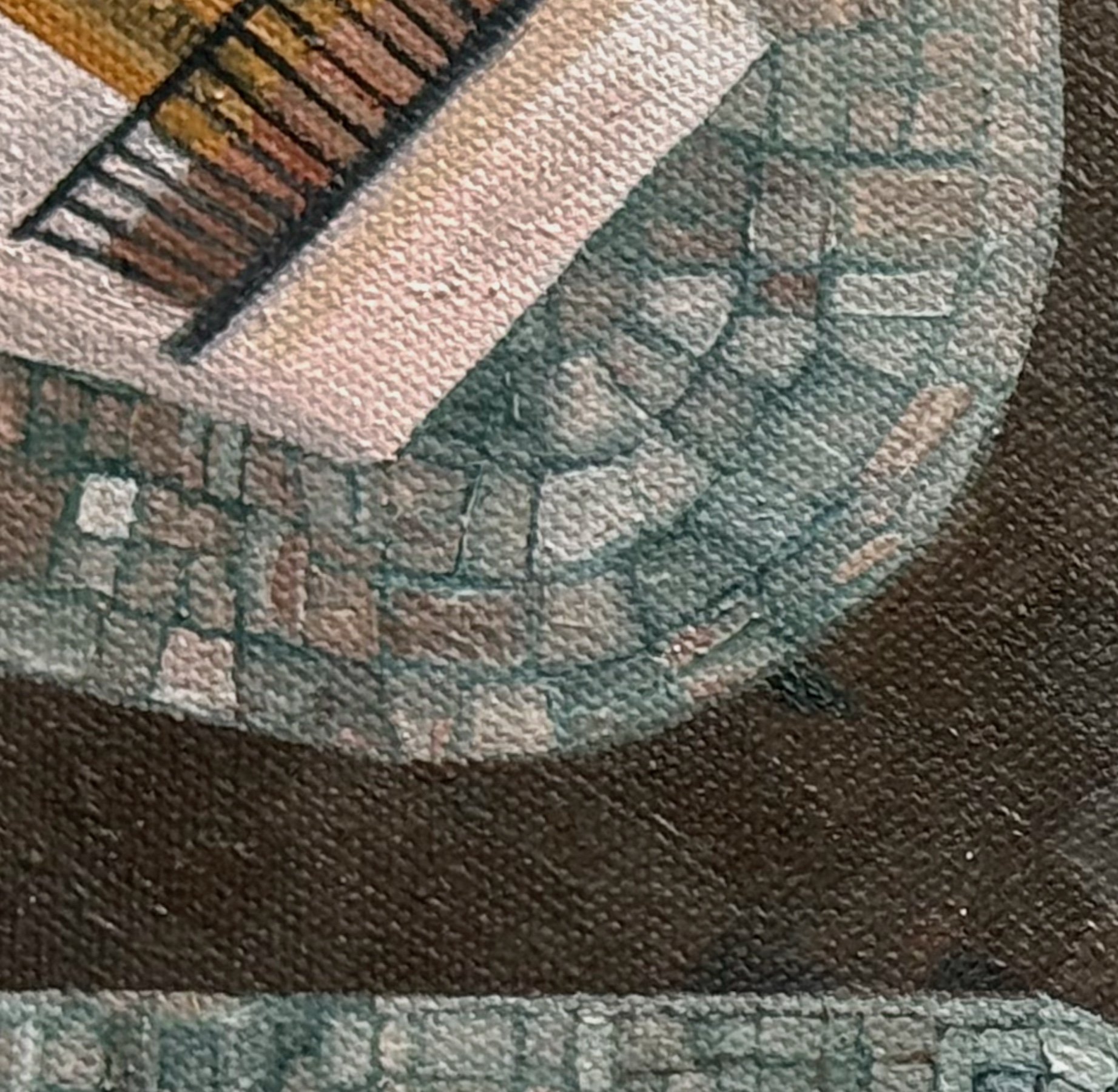 Florentine Lines
8"x10"   20 cm x 25 cm
Oils on Canvas
2025
Detail