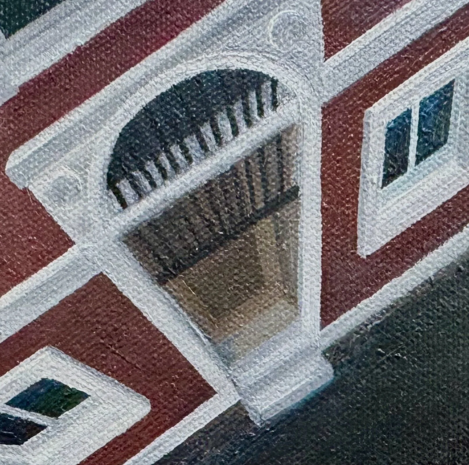 Venice at V
8”x8” 20.3 cm x 20.3 cm
Oils on Canvas
2024
Detail