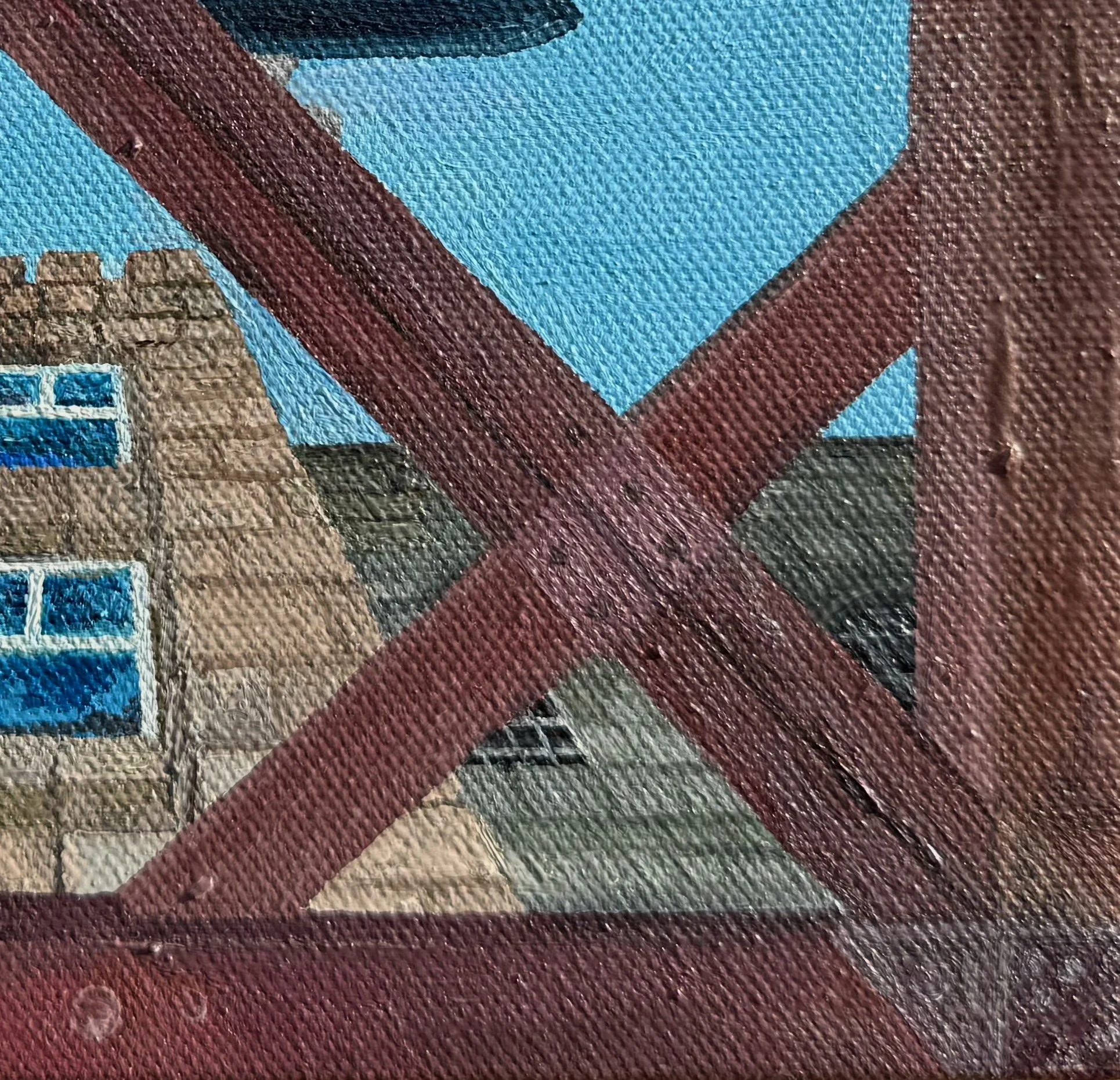 All the Angles of Metal
8”x8” 20.3 cm x 20.3 cm
Oils on Canvas
2024
Detail