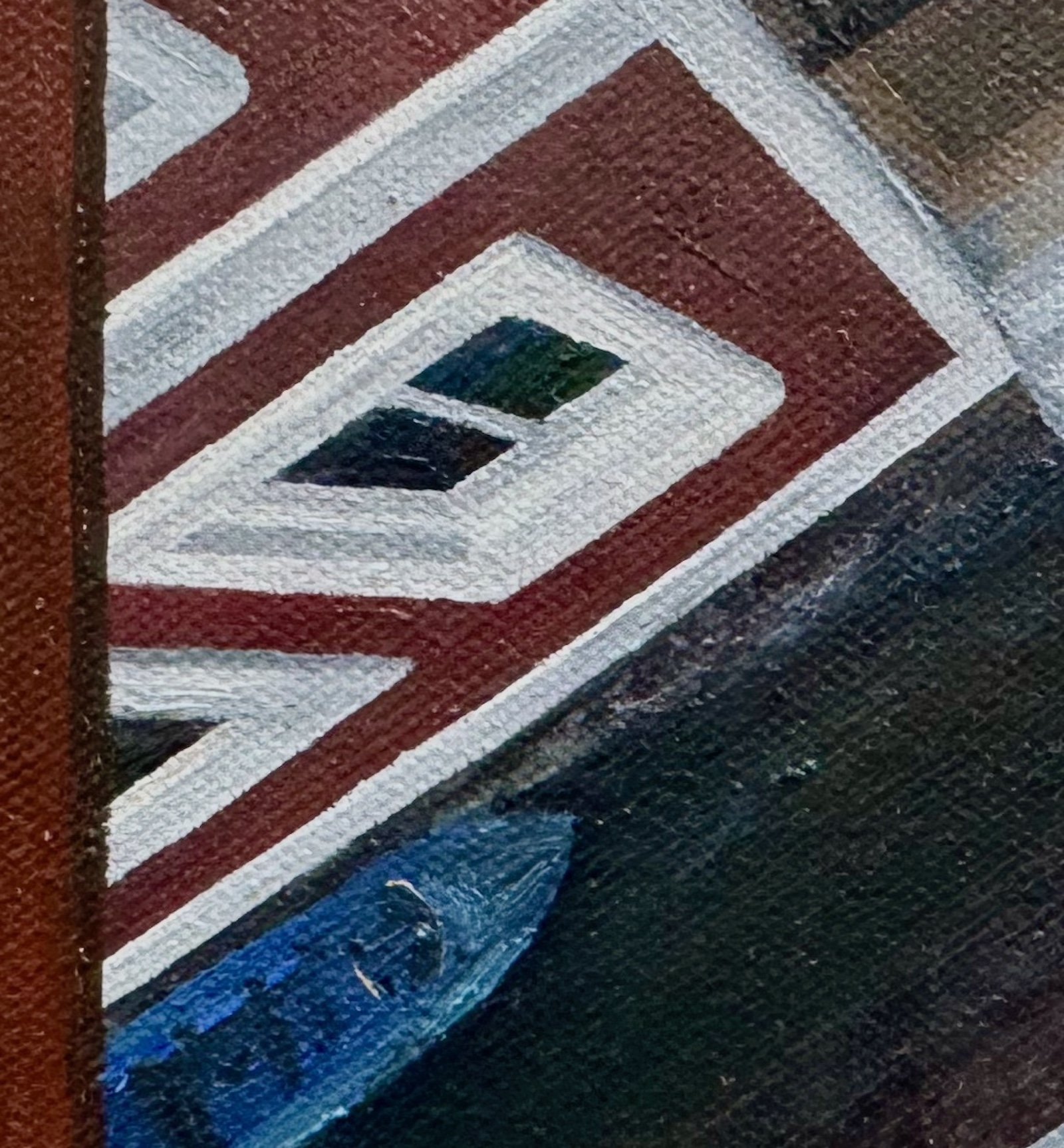 Venice at V
8”x8” 20.3 cm x 20.3 cm
Oils on Canvas
2024
Detail