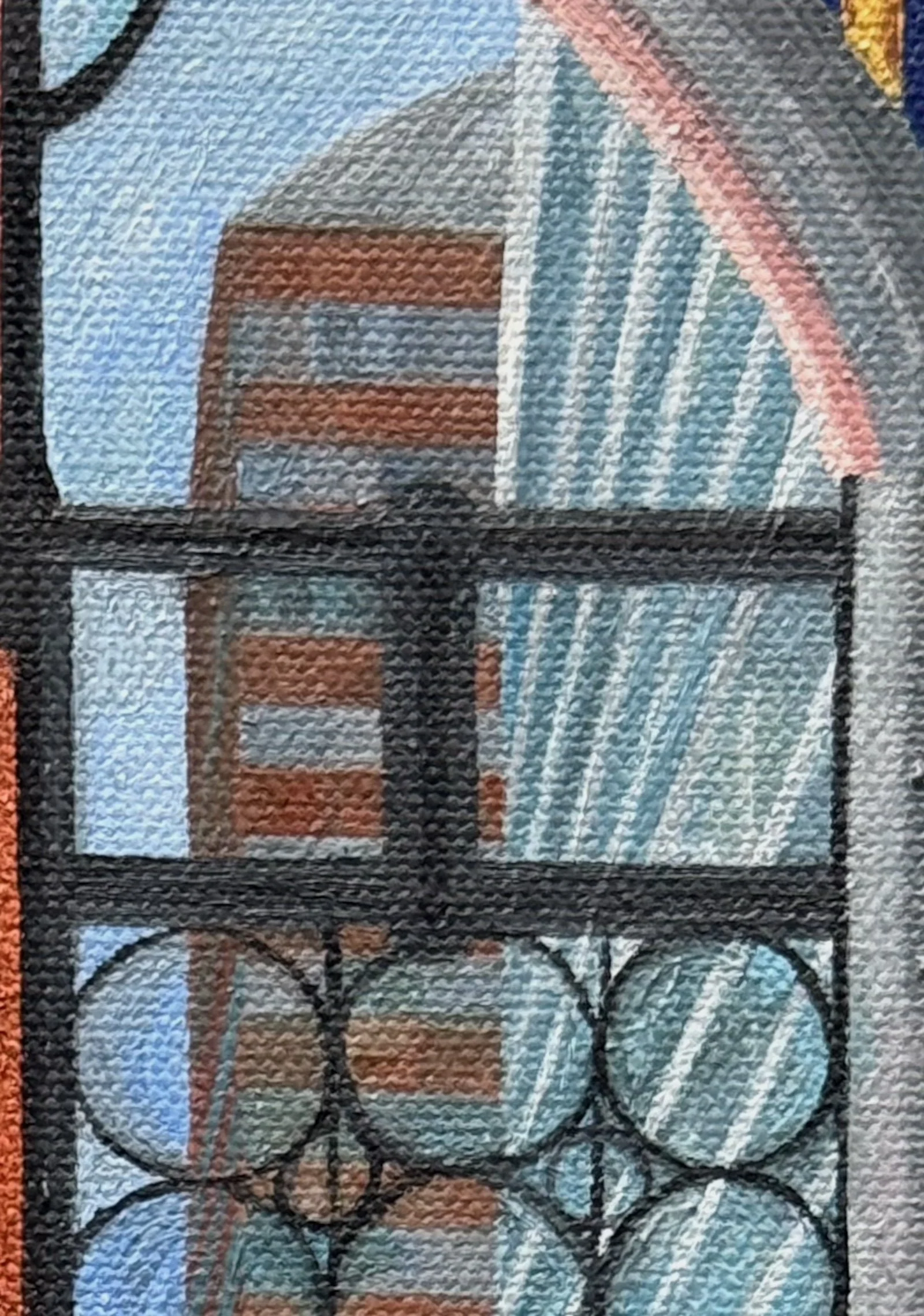 Gothic Fall
12"x6"  30.4  cm x  15.2 cm
Oils on Canvas
detail