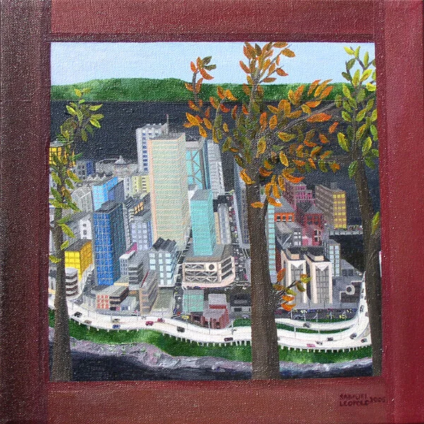 Overfall
12"x12"   30 cm x 30 cm
Oils on Canvas
2006