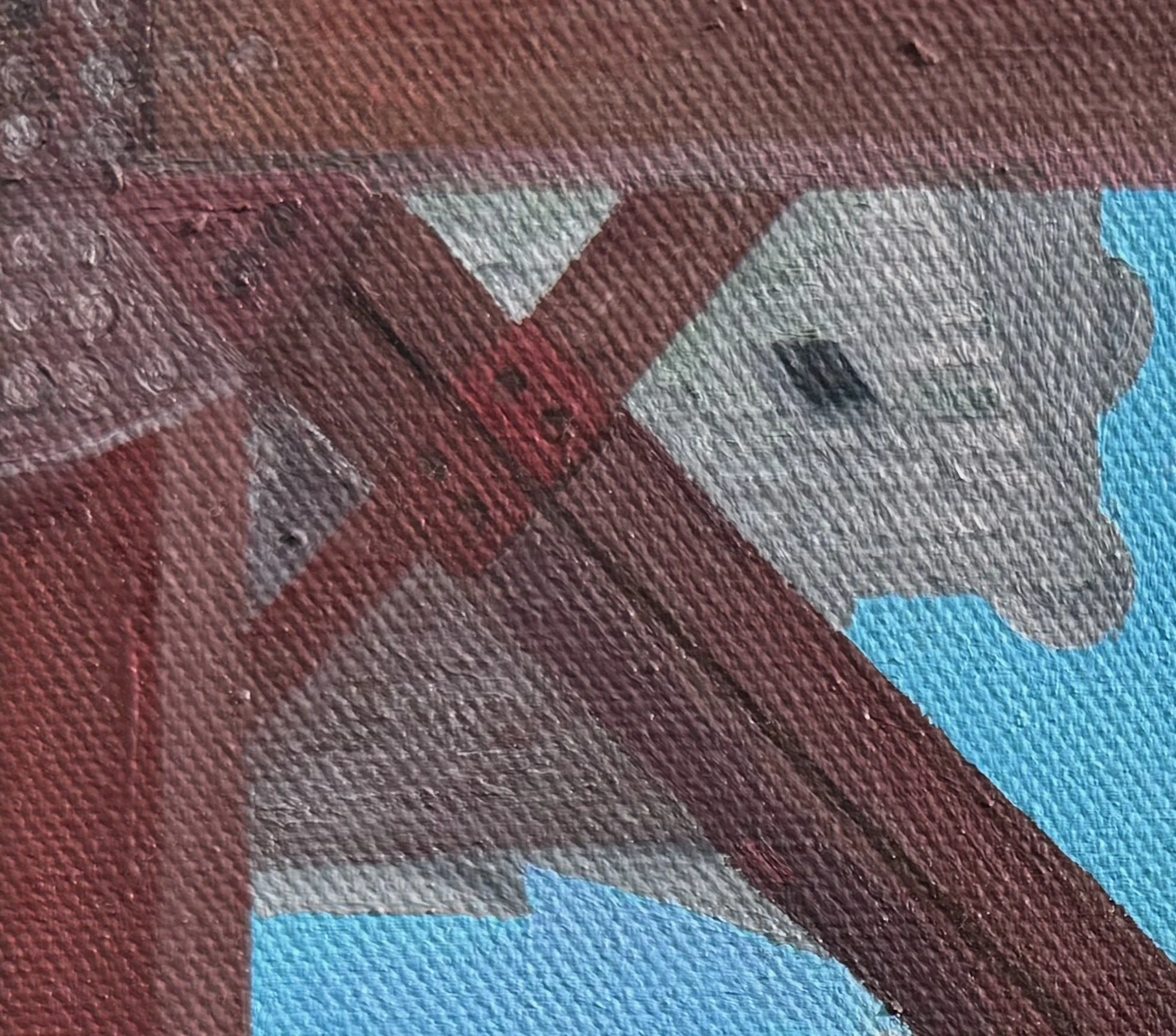 All the Angles of Metal
8”x8” 20.3 cm x 20.3 cm
Oils on Canvas
2024
Detail