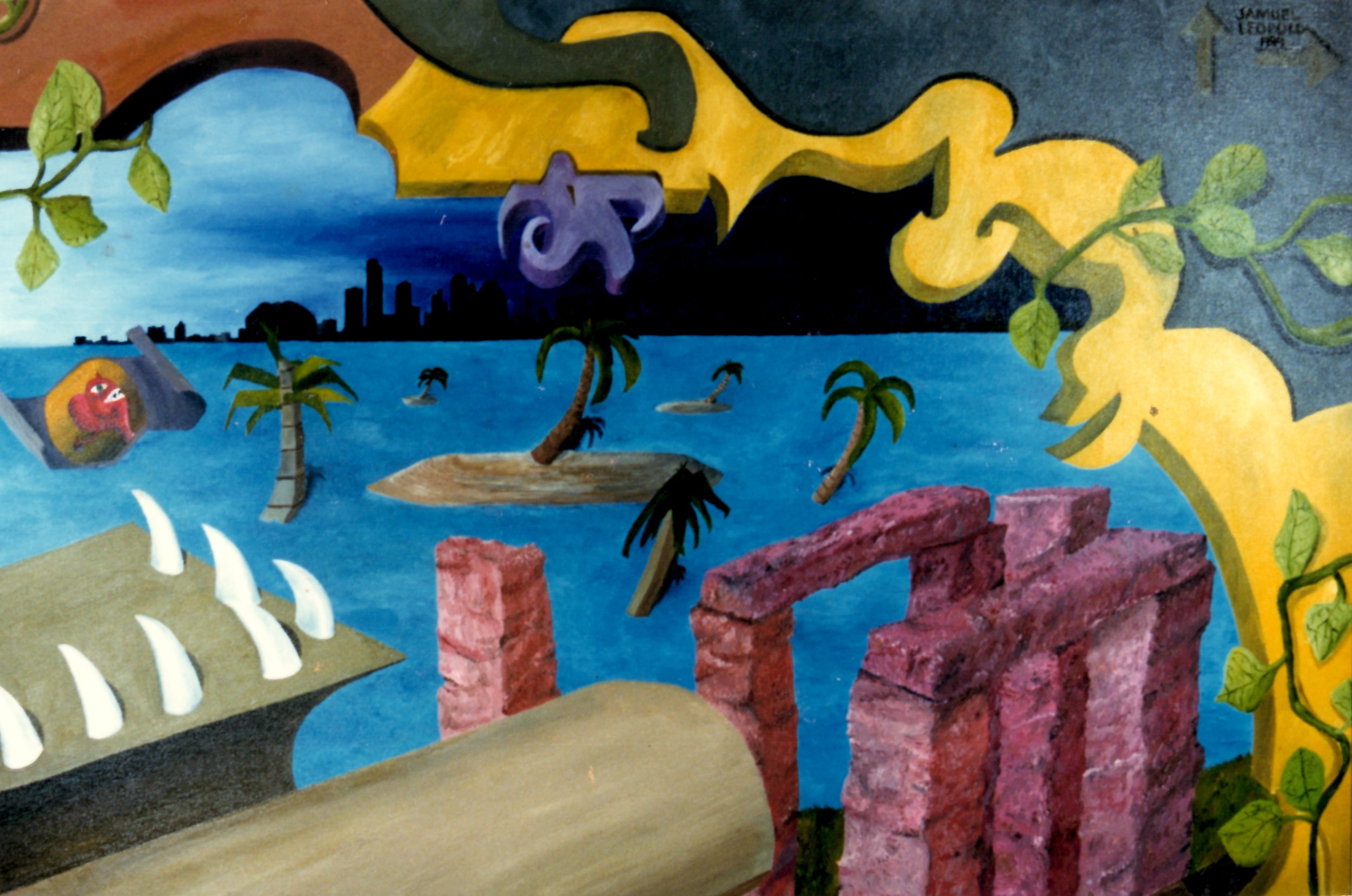 Four Landscapes (Upper Right)
24”x36” 61 cm x 91.5 cm
Oils on Canvas
1989