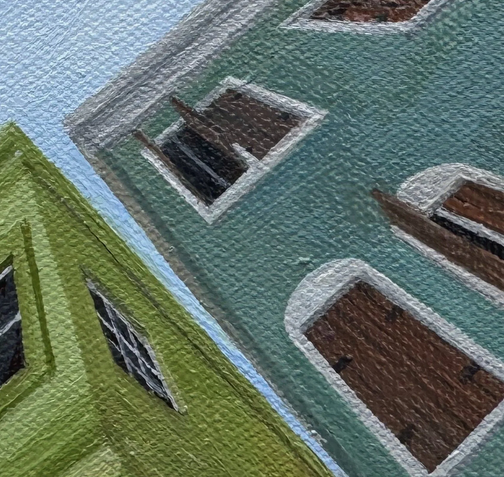 The Upside of Venice
8”x10”  20.3 cm x 25.4 cm
Oils on Canvas
2024
Detail