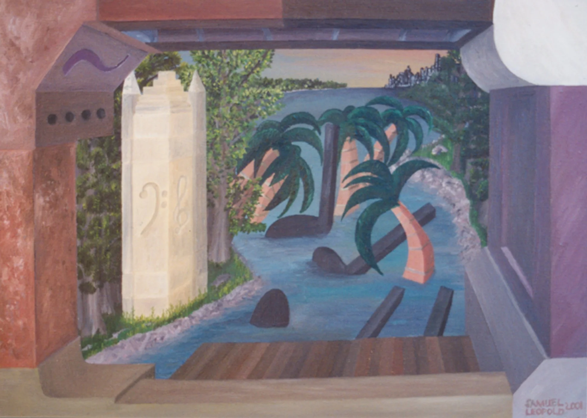 Abandoned Staff
16”x20” 41 cm x 51 cm
Oils on Canvas
2001