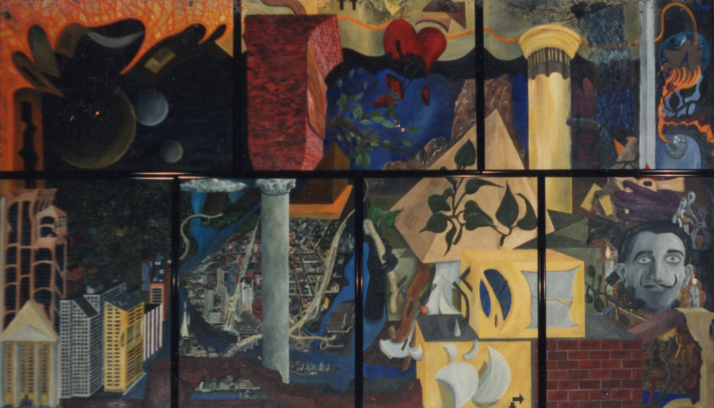 The Surreal Dream
42"x72" 106.7 cm x 182.9 cm
Oils on Canvas
1993