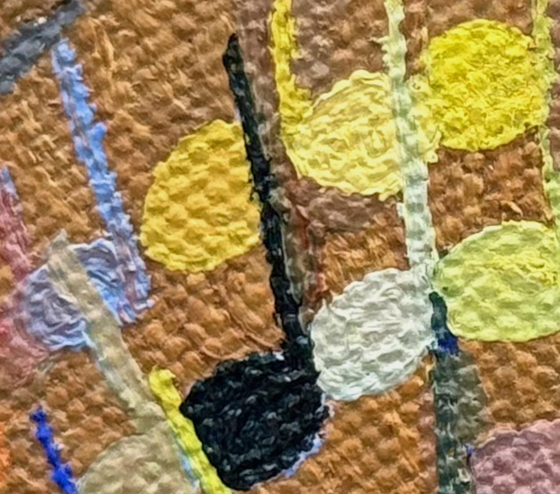The Conductor and the Colored Notes
4" x 6"  10 cm x 15 cm
Oils on canvas
2026
detail