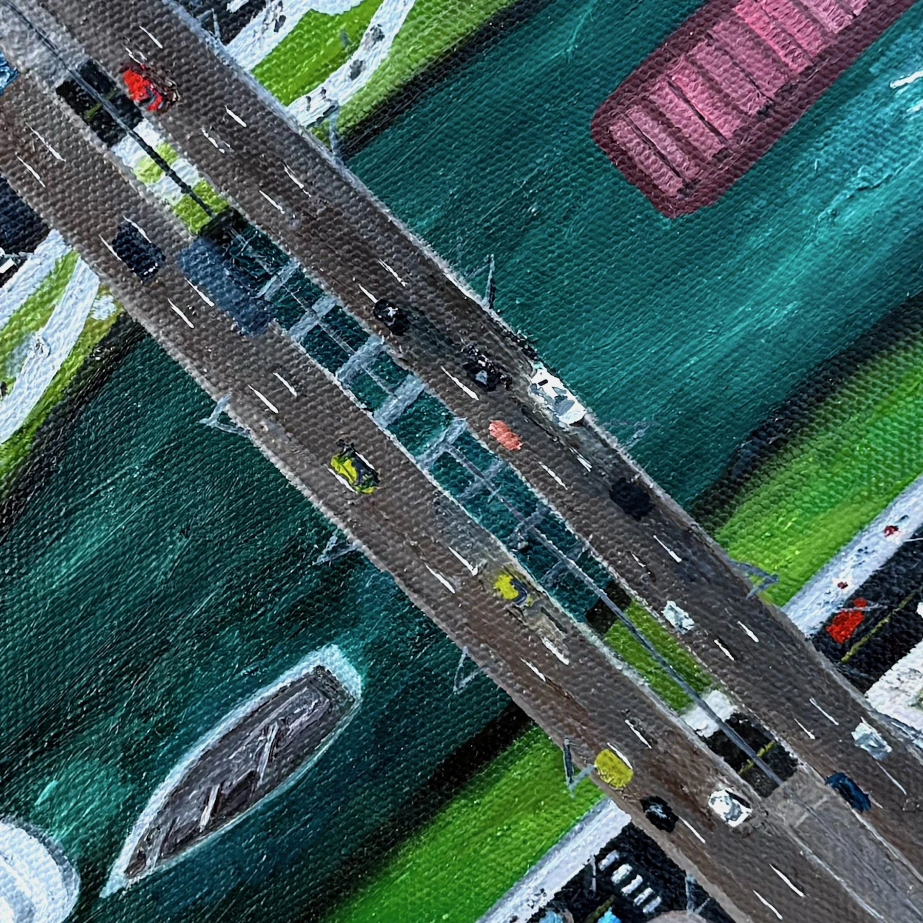 Split the Difference
12"x12"   30.5 cm x 30.5 cm
Oils on Canvas
2025
Detail