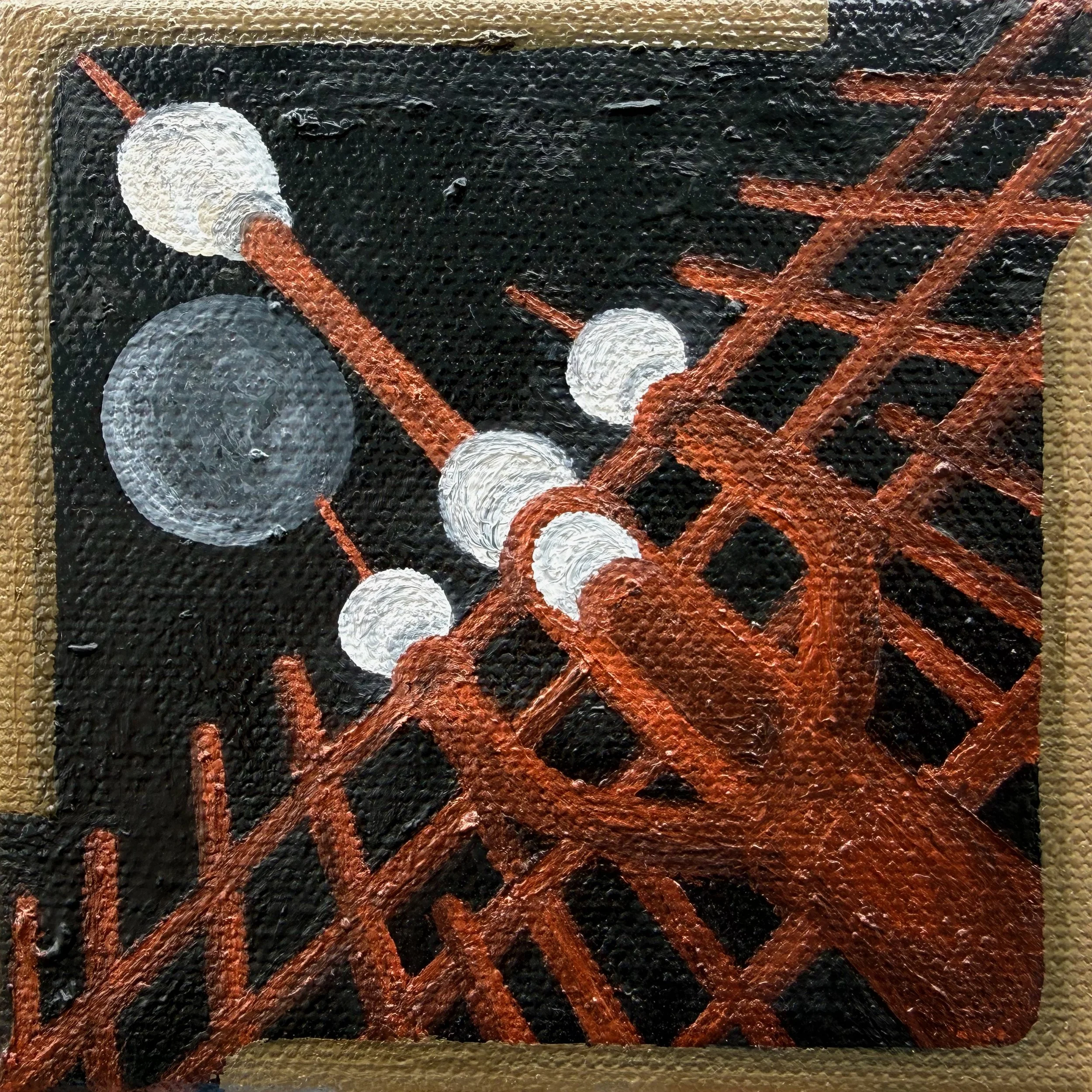 Lanterns in the Dark
4”x4"   10 cm x 10 cm
Oils on Canvas
2026