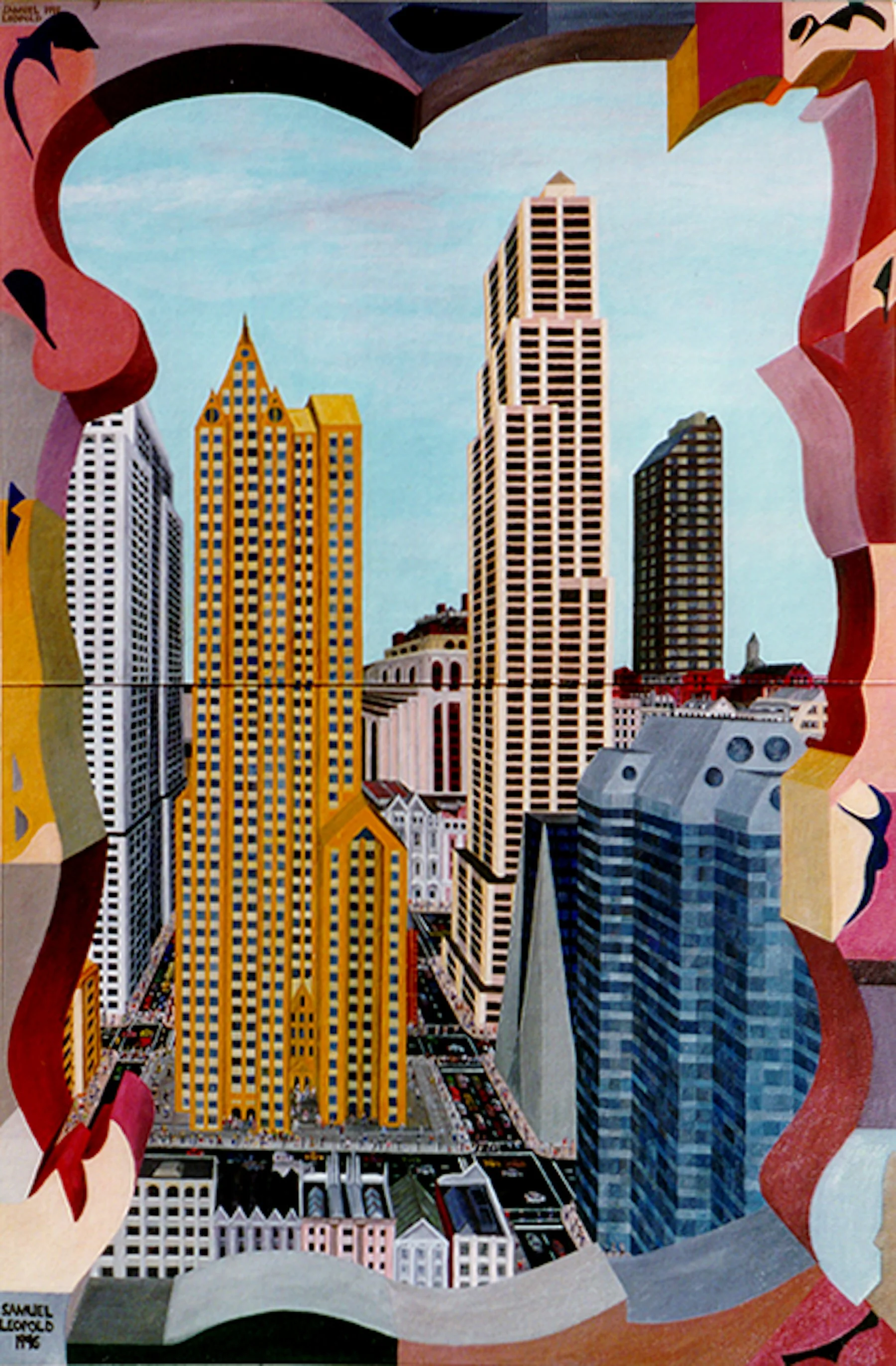 Tops and Bottoms
36" x 24"  91 cm x 61 cm
Oils on Canvas
1996