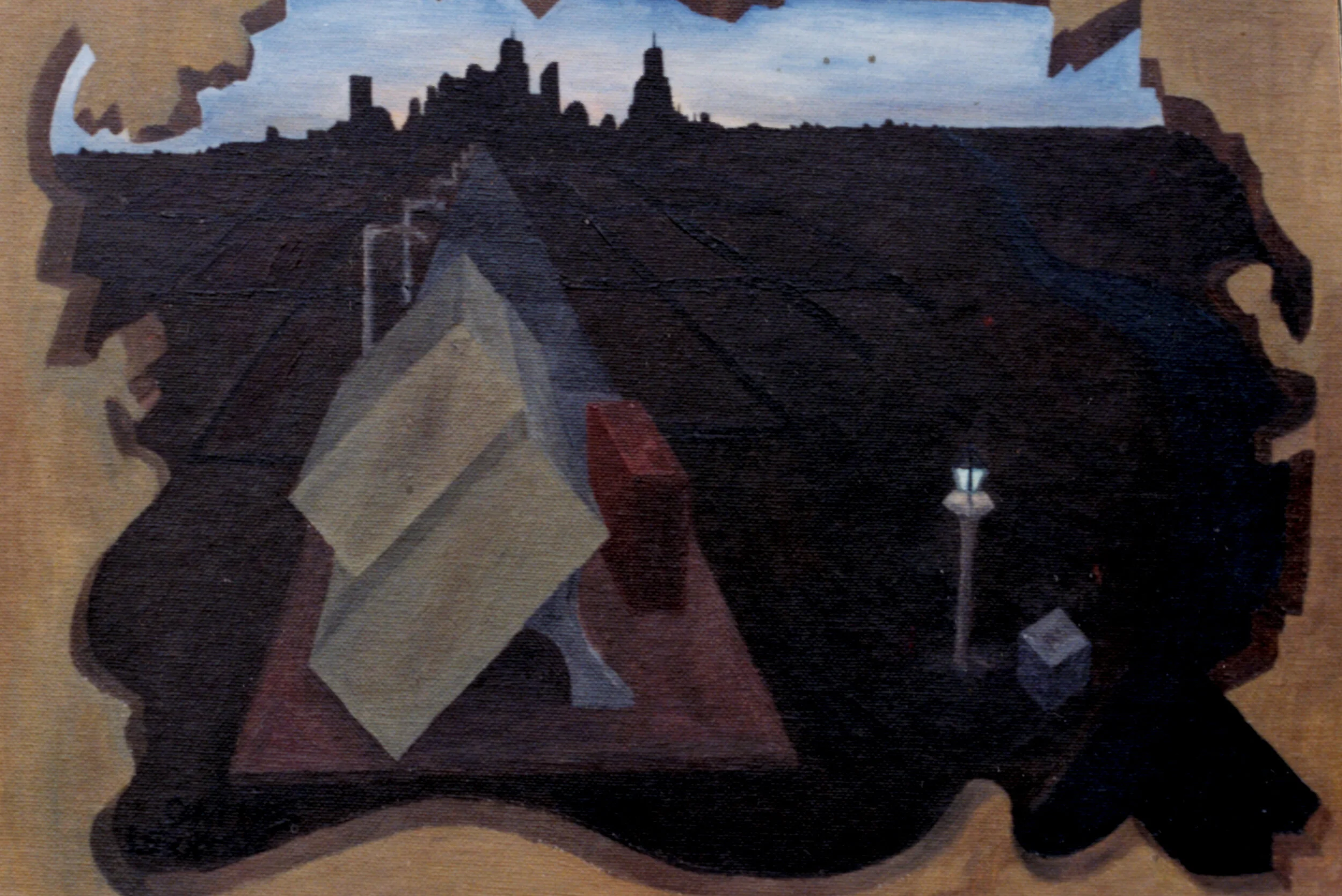 LeCourbusier is an Idiot
16"x20" 40.64 cm x 40.8 cm
Oils on Canvas
1988