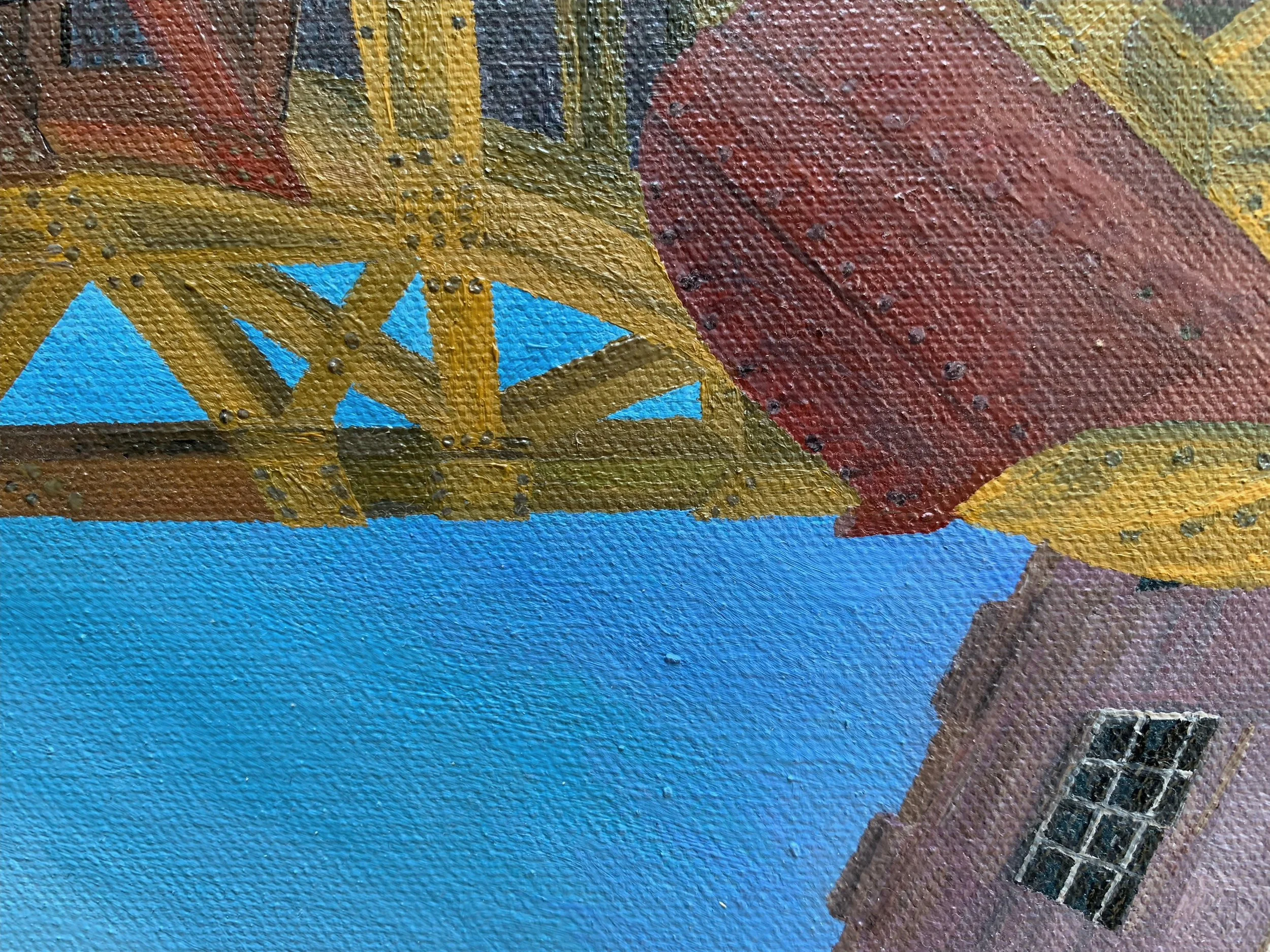 All the Colors of Metals
8"x10"  20 cm x 25 cm
Oils on Canvas
2023
Detail