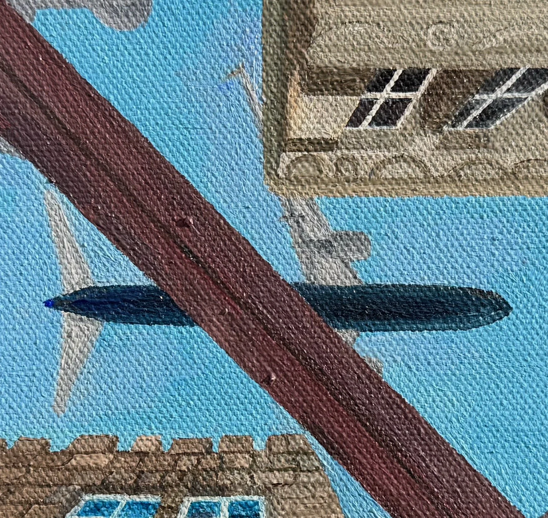 All the Angles of Metal
8”x8” 20.3 cm x 20.3 cm
Oils on Canvas
2024
Detail