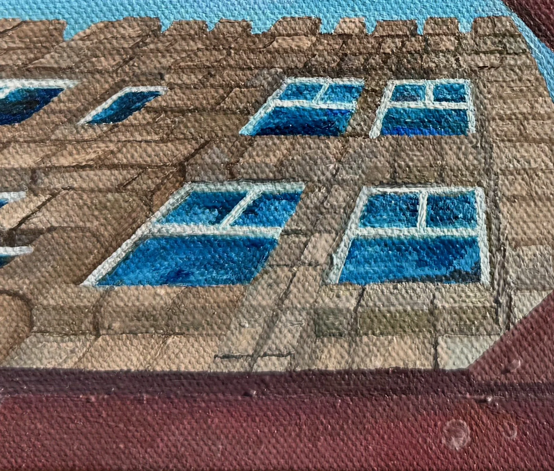 All the Angles of Metal
8”x8” 20.3 cm x 20.3 cm
Oils on Canvas
2024
Detail