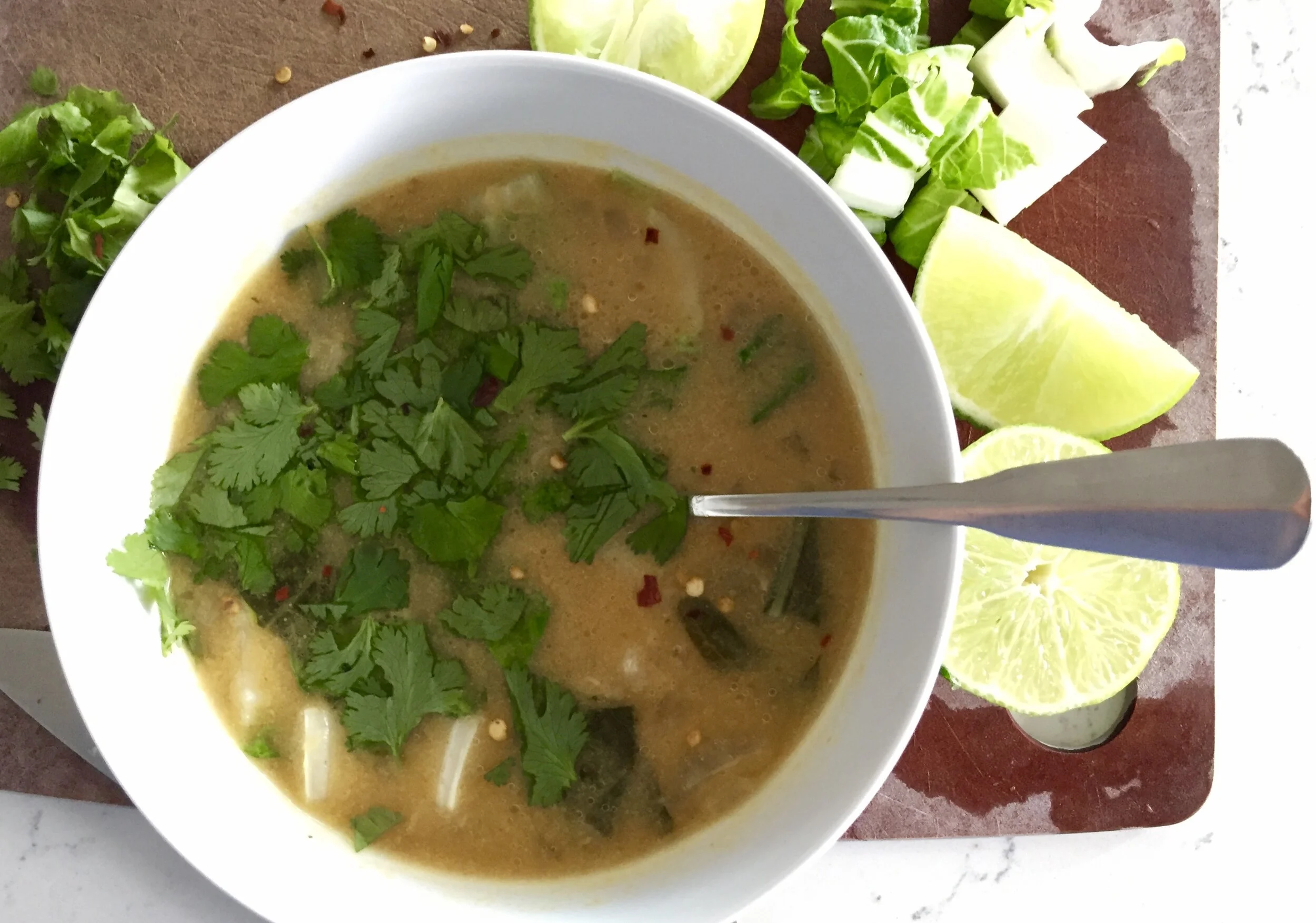 The ordinary extraordinary: lime coconut curry soup