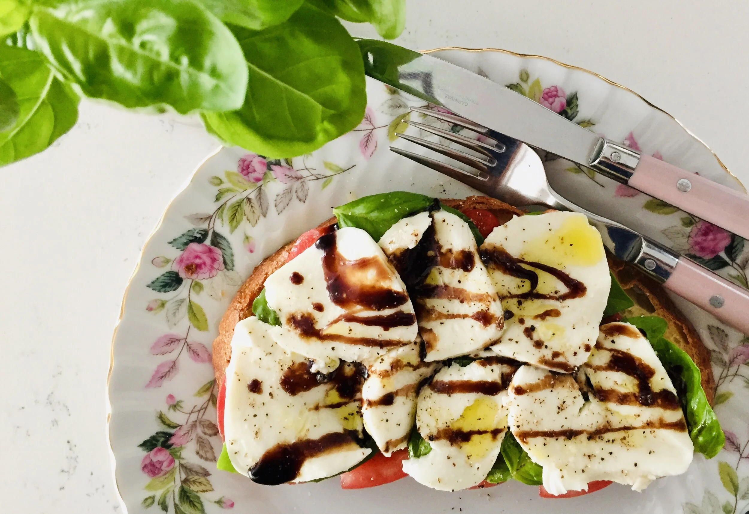 Caprese sandwiches for tomato haters