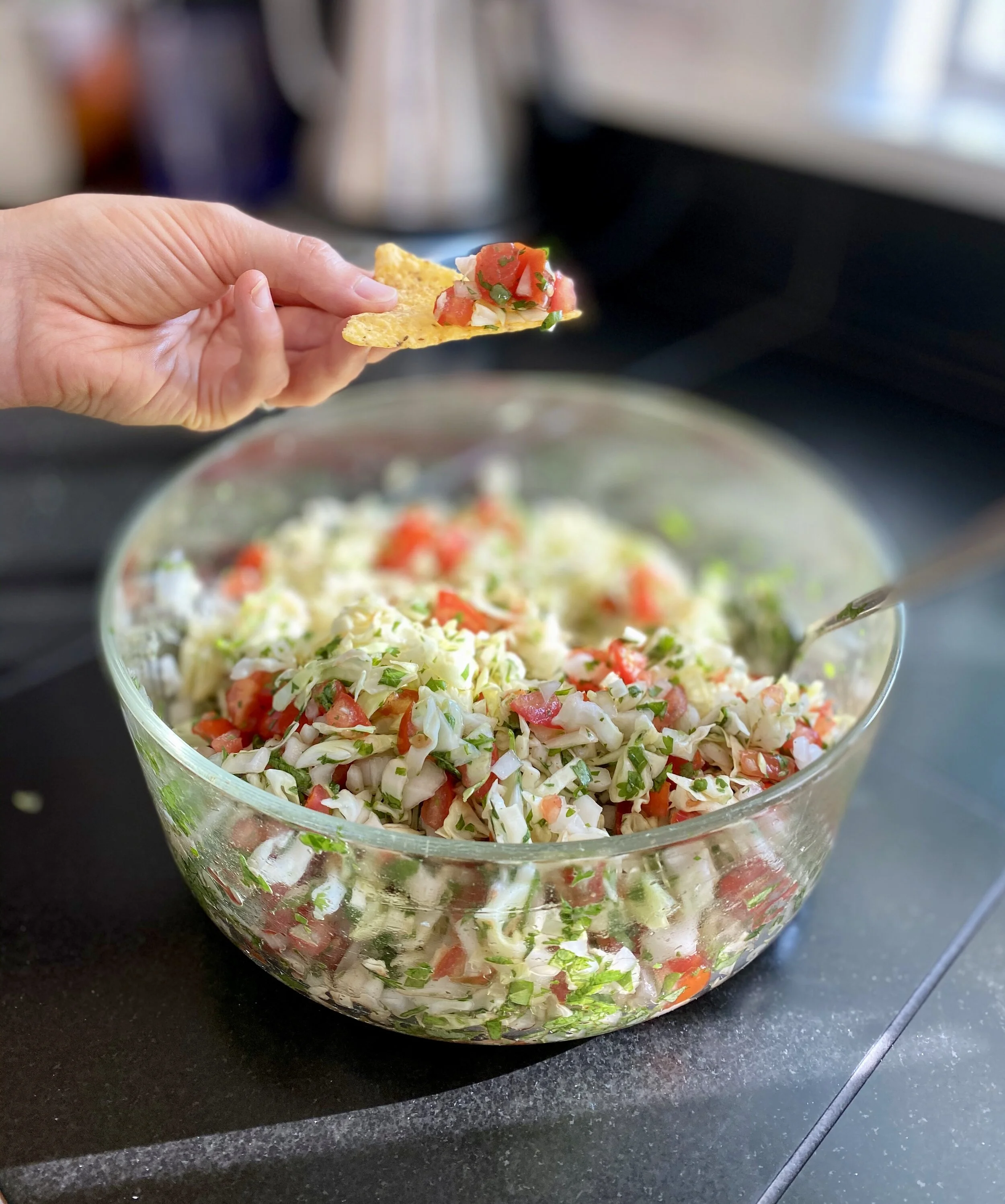 Cabbage pico de gallo
