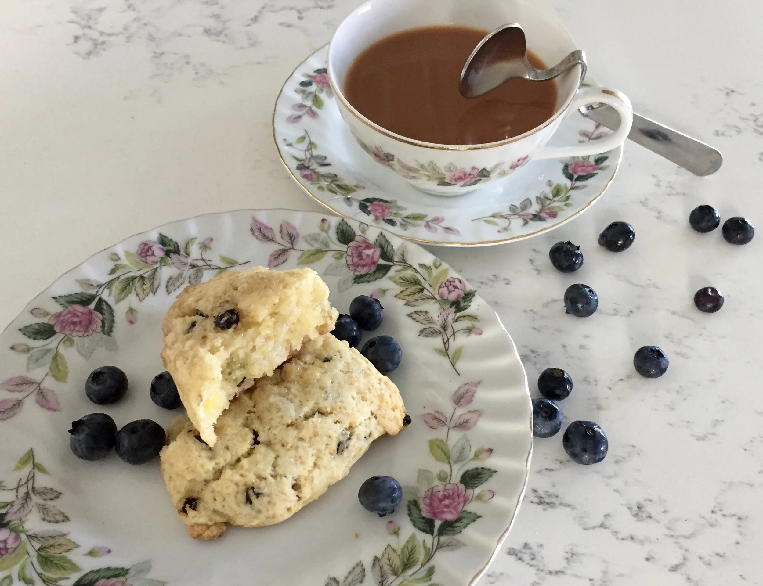 Panic or act: currant cream scones