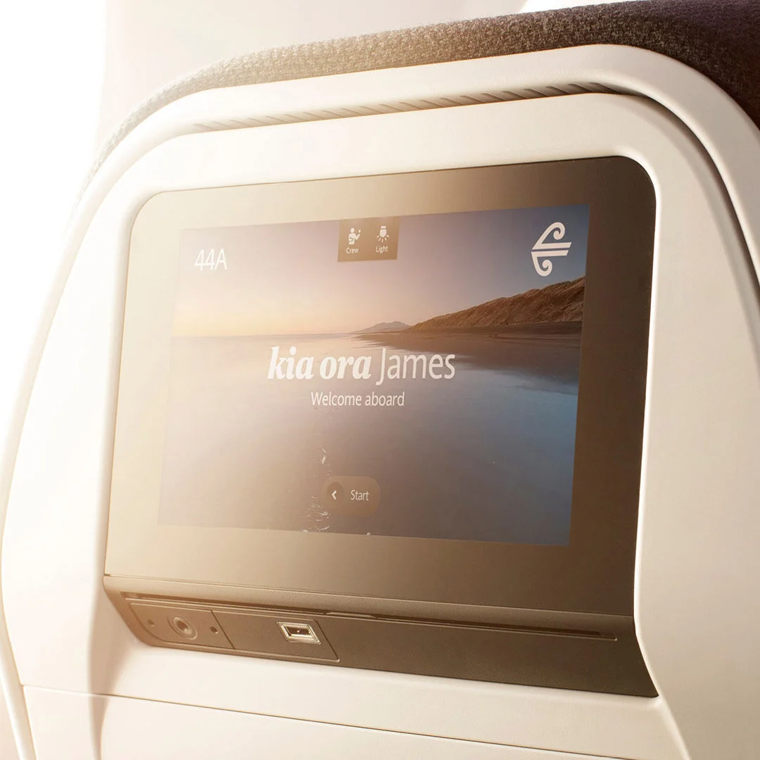 Air New Zealand  In-flight Entertainment Visual Design.