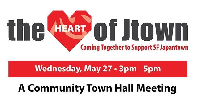 Many have expressed concern about how the COVID-19 pandemic is going to impact the future of Japantown.
Please join representatives from Japantown groups who have come together to organize a response to the current crisis and learn more about how you