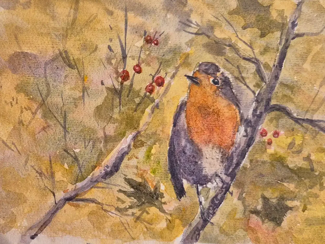 WORKSHOP: ‘Wonderful Watercolours’ - Robin in a tree!