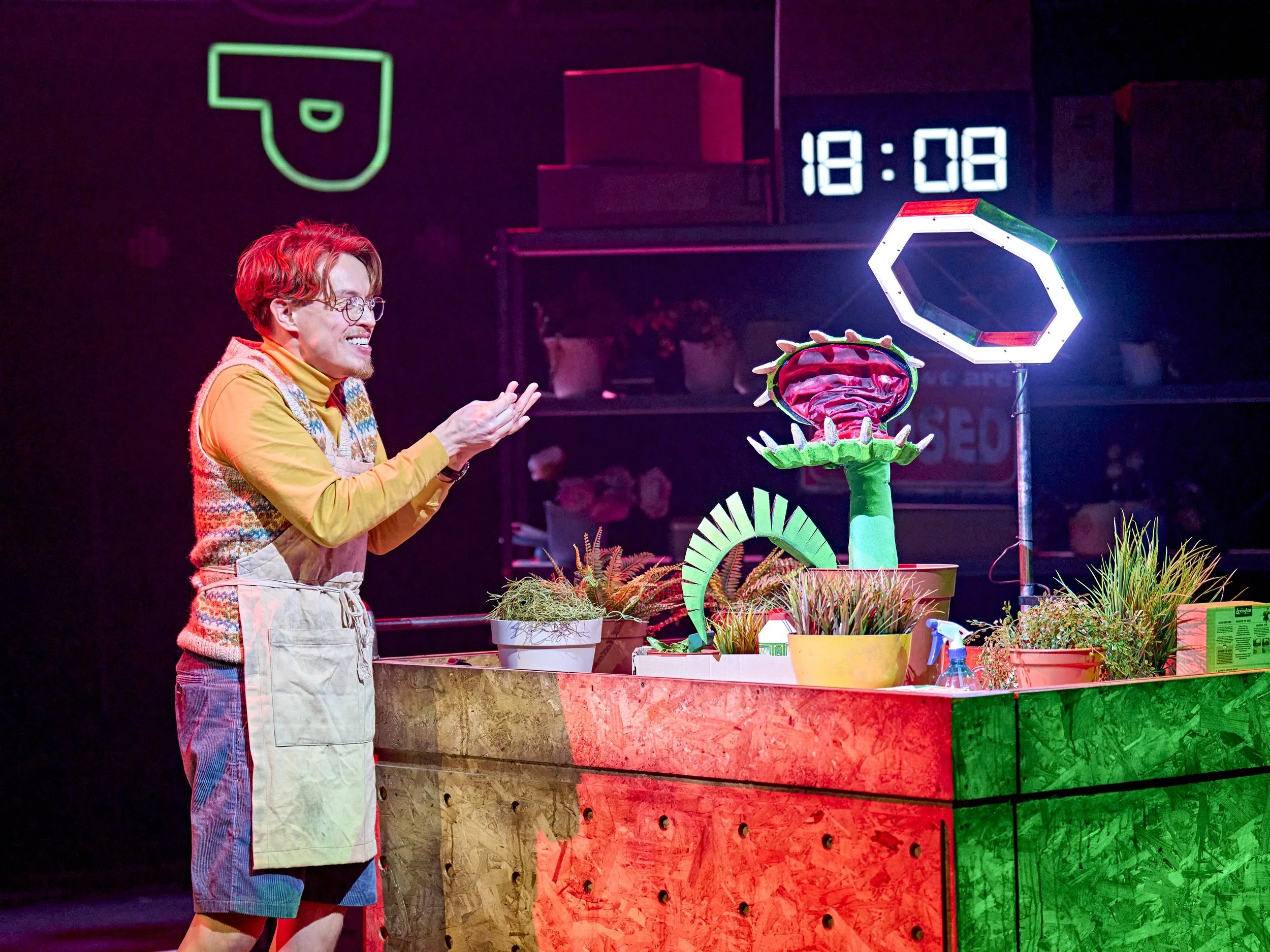 1. Colin Ryan (Seymour) in Little Shop of Horrors. Photo Manuel Harlan..jpg
