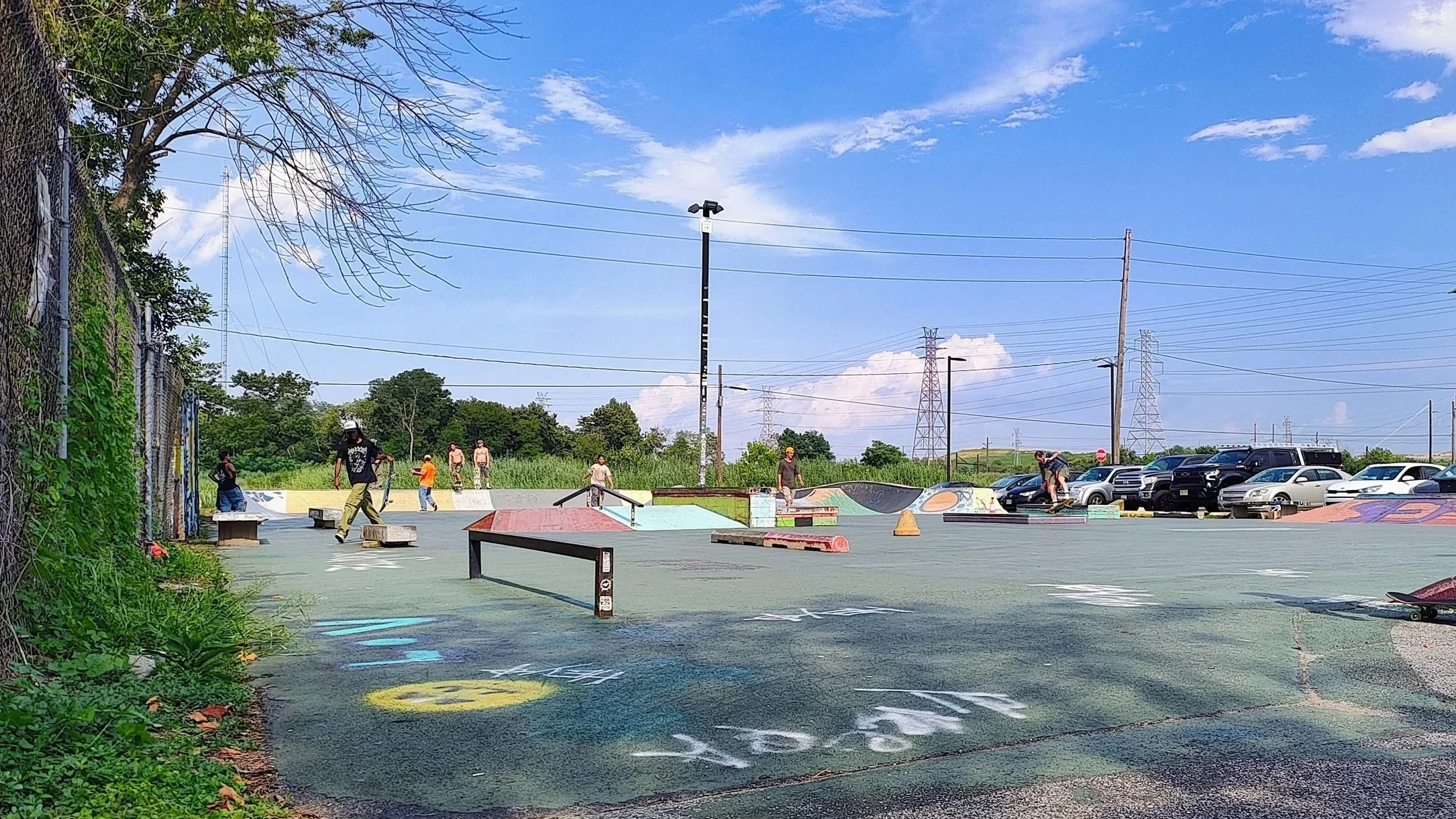 delaware wilmington diy skatepark paine's park philly philadelphia pennsylvania penn slappy rail grind skateboarding skate skateboard