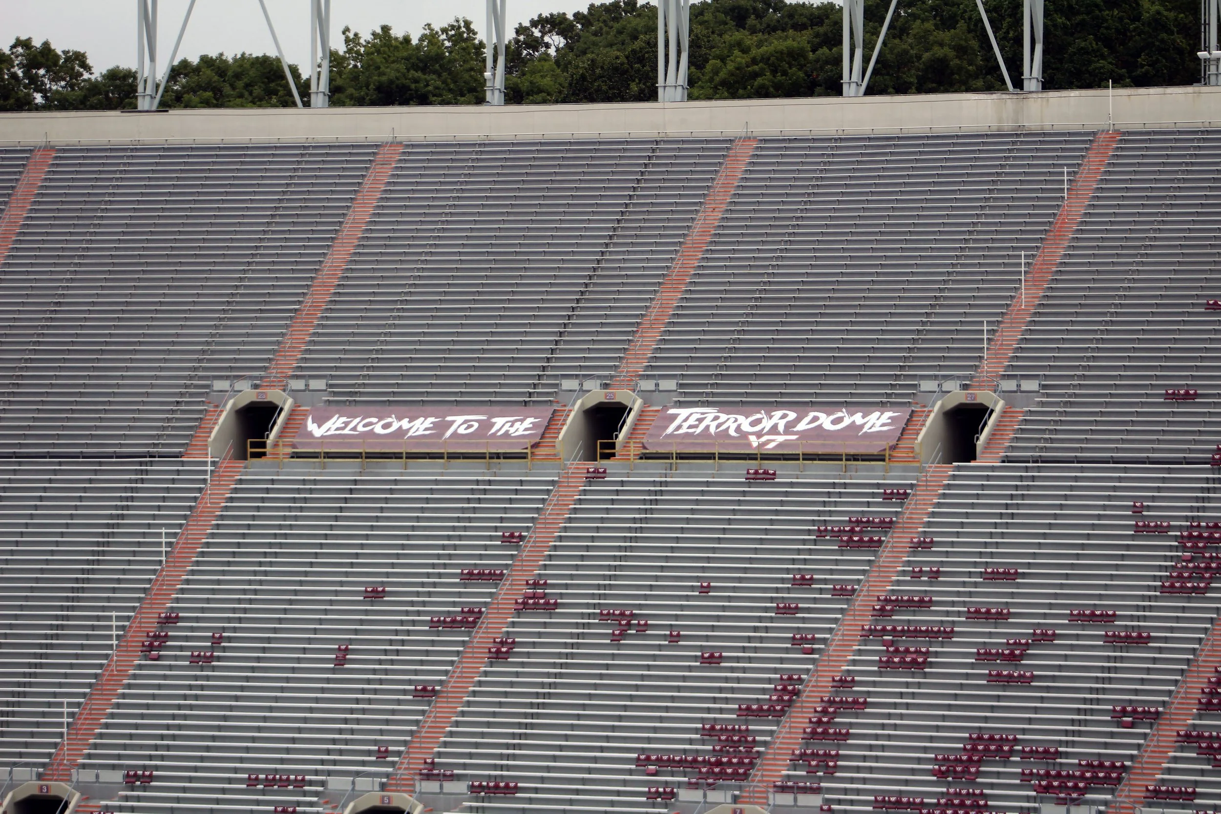 Lane Stadium Virginia Tech Hokies Football college football fighting gobblers vpi tech michael vick frank beamer bud foster club university field of worsham lane stadium blacksburg uva vt cavs wahoos hoos rivalry acc atlantic coast conference fsu
