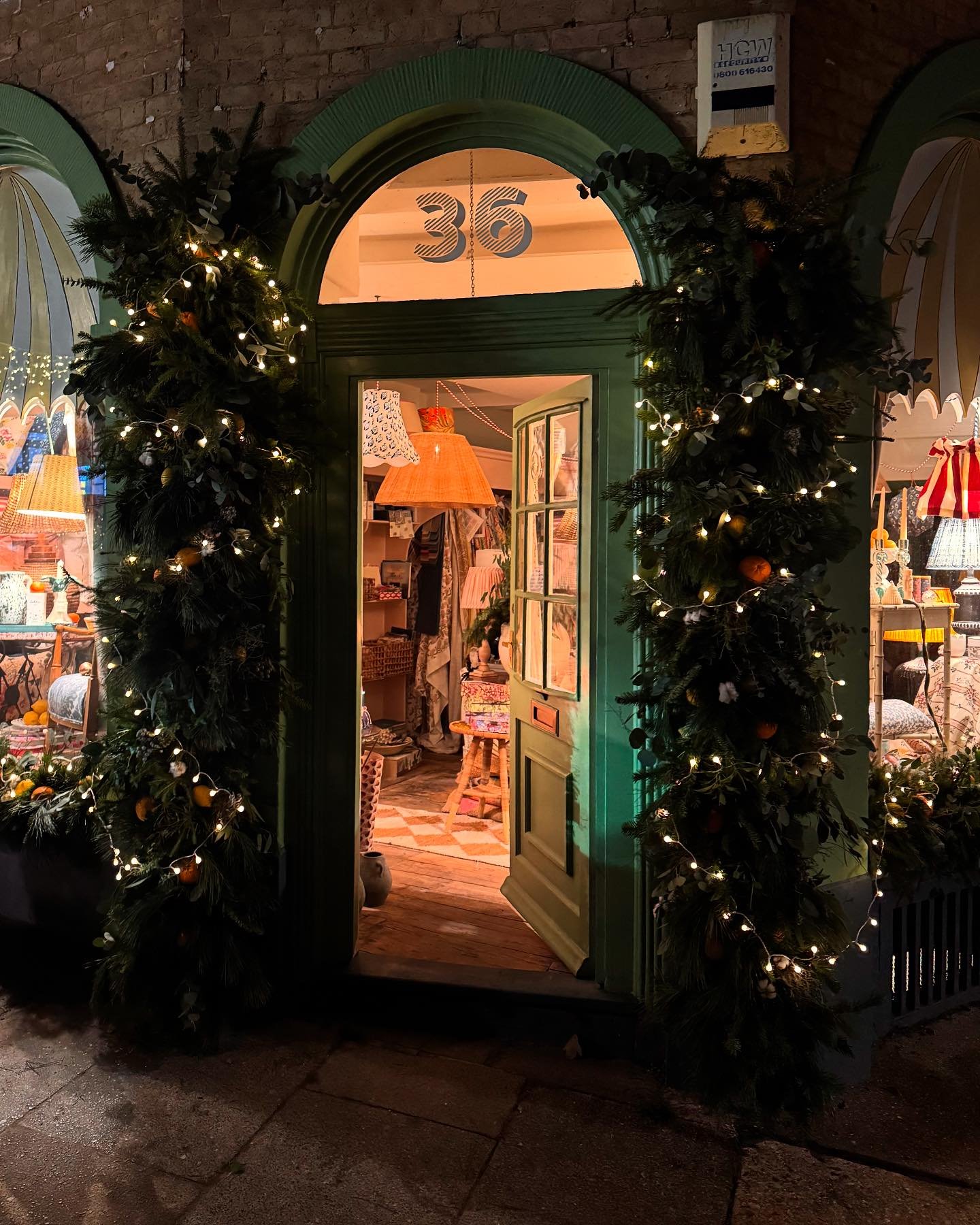 Feeling cosy surrounded by the citrus fragrance of the window displays outside . All rather festive and it's still only November, we're watching the little ones heading up to the big Christmas lights reveal on the Market Hill as wide as they are tall