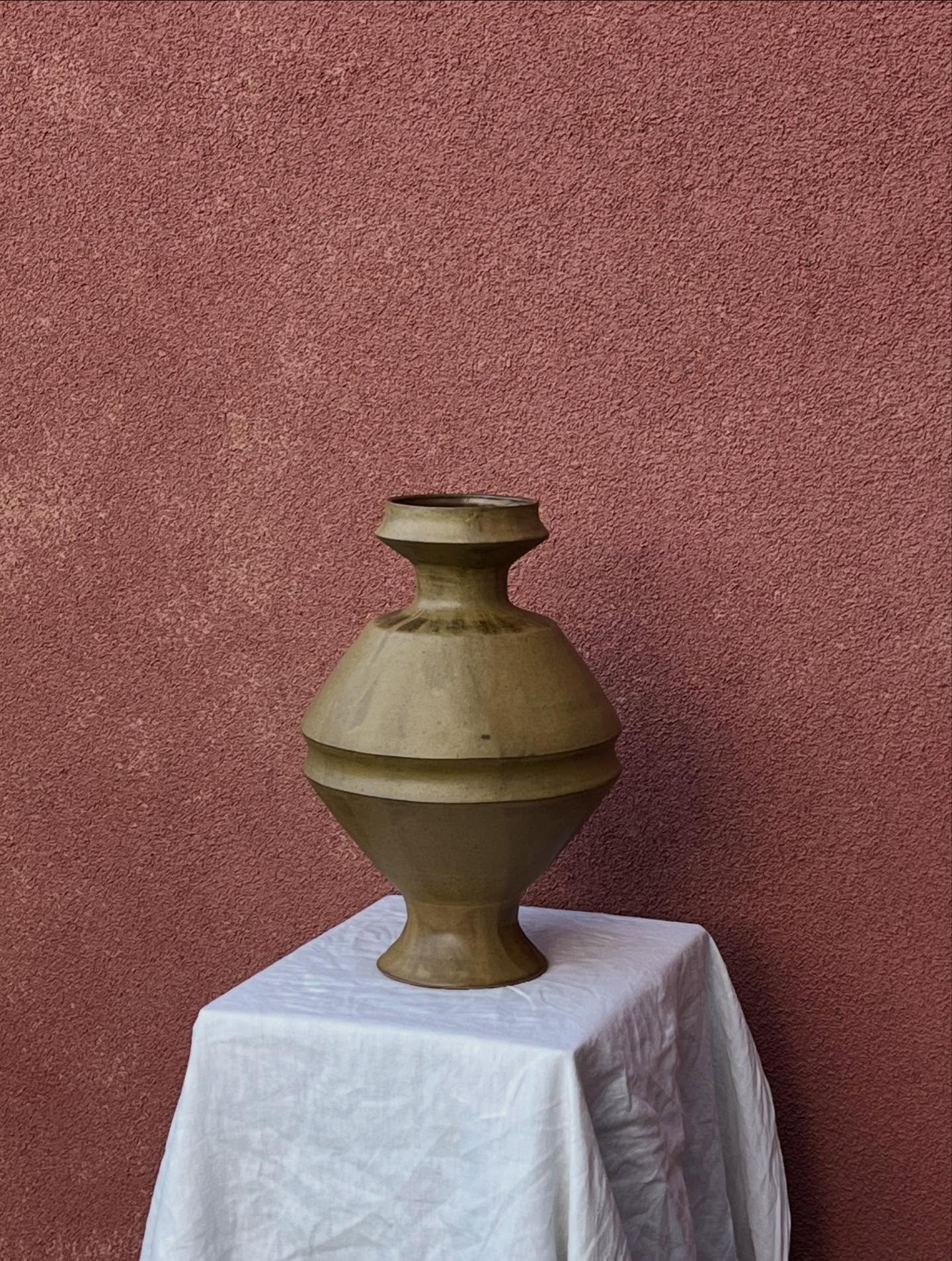 Vase IV
Gr&egrave;s et email Tobacco