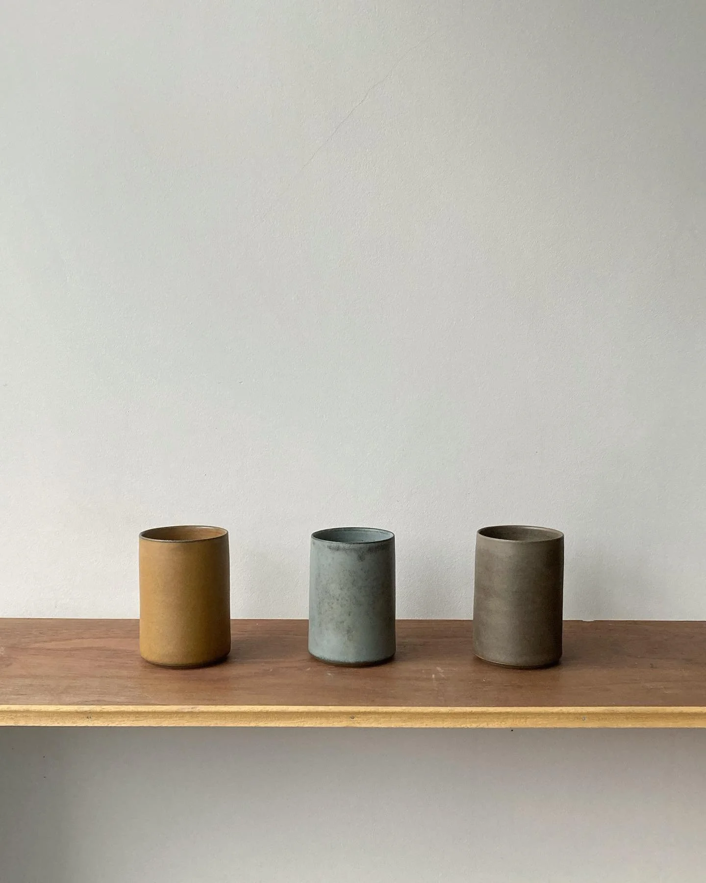 New glazes for a new era ! 
➡️ slide to see all the tones 
.
Come this weekend to the warm and coolest winter market @ceramicstudio.be 
Alongside more than 15 talented ceramicist i will pr&eacute;sent these new palette. 
It&rsquo;s definitely Christm