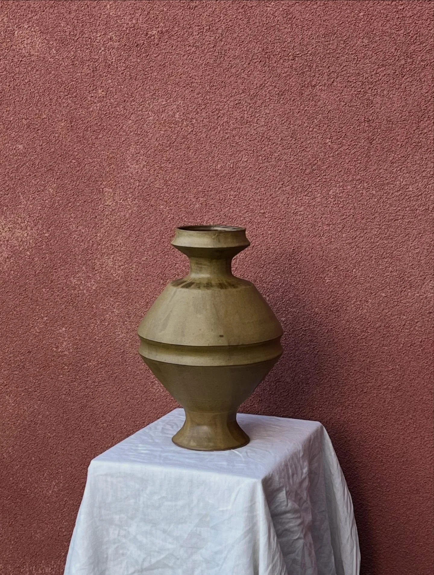 Vase IV
Gr&egrave;s et email Tobacco