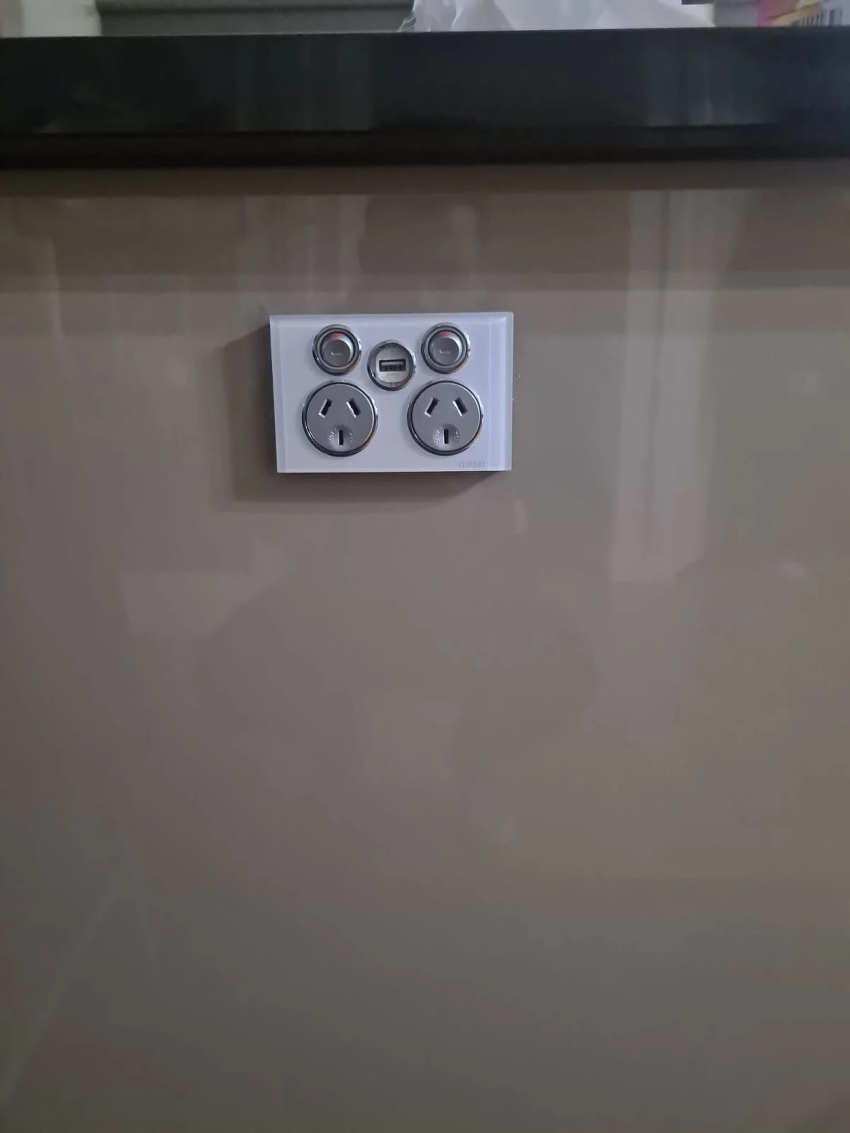 Clipsal Saturn Range - Double GPO - Underbench