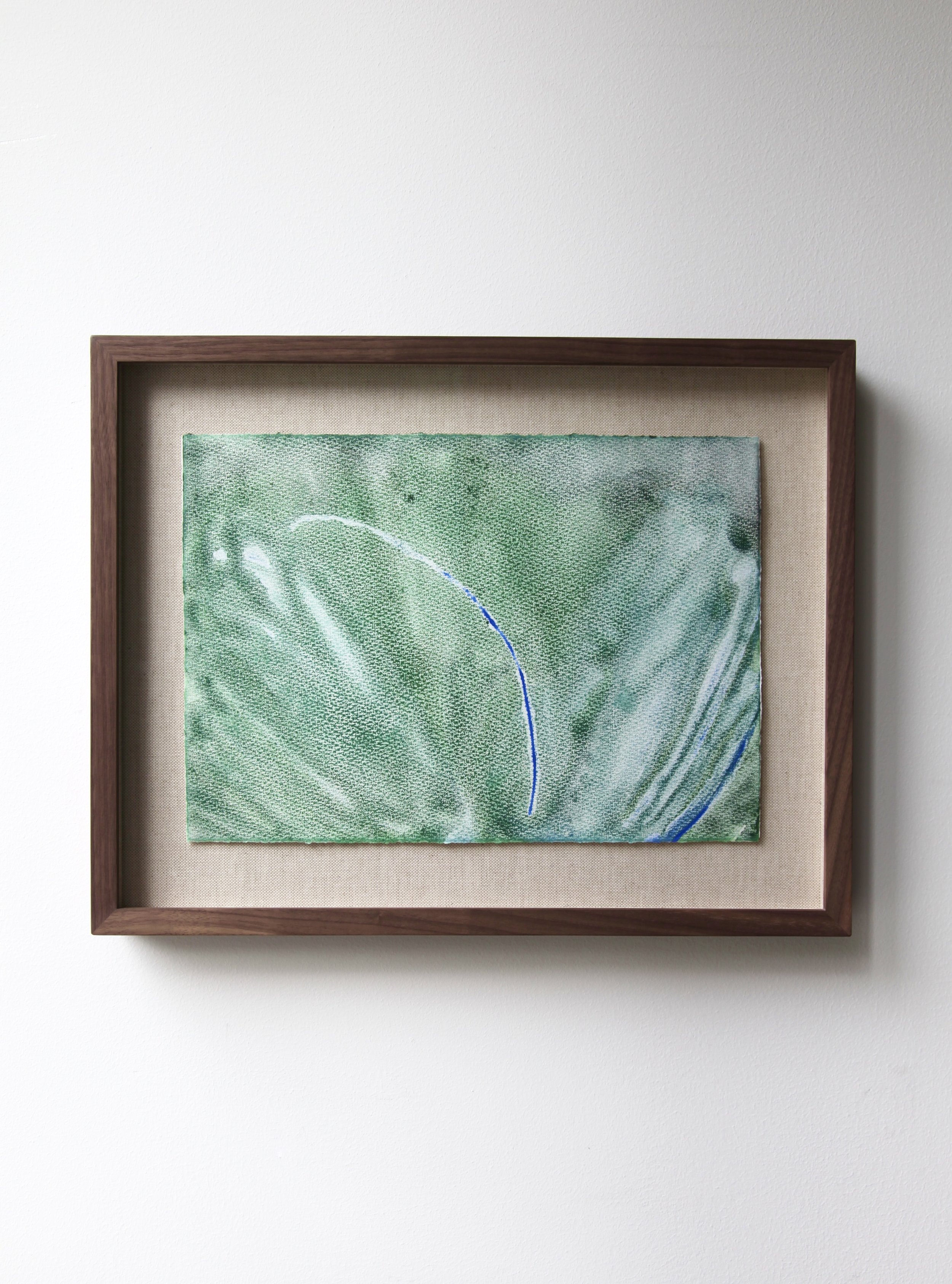   Signal,  2025, monoprint on paper, 28 × 20 cm 