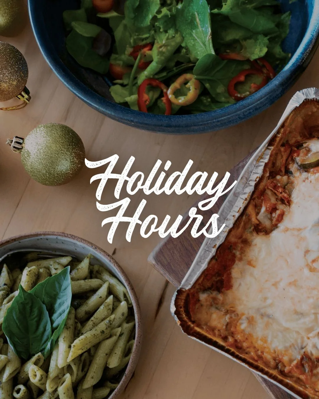 It&rsquo;s ALMOST time for us to take our annual short holiday break to sit down with family, open presents, eat way too much panettone and watch The Grinch on repeat! Stop by soon to pick up your family meals to go!

🎄✨ HOLIDAY HOURS:

Christmas Ev