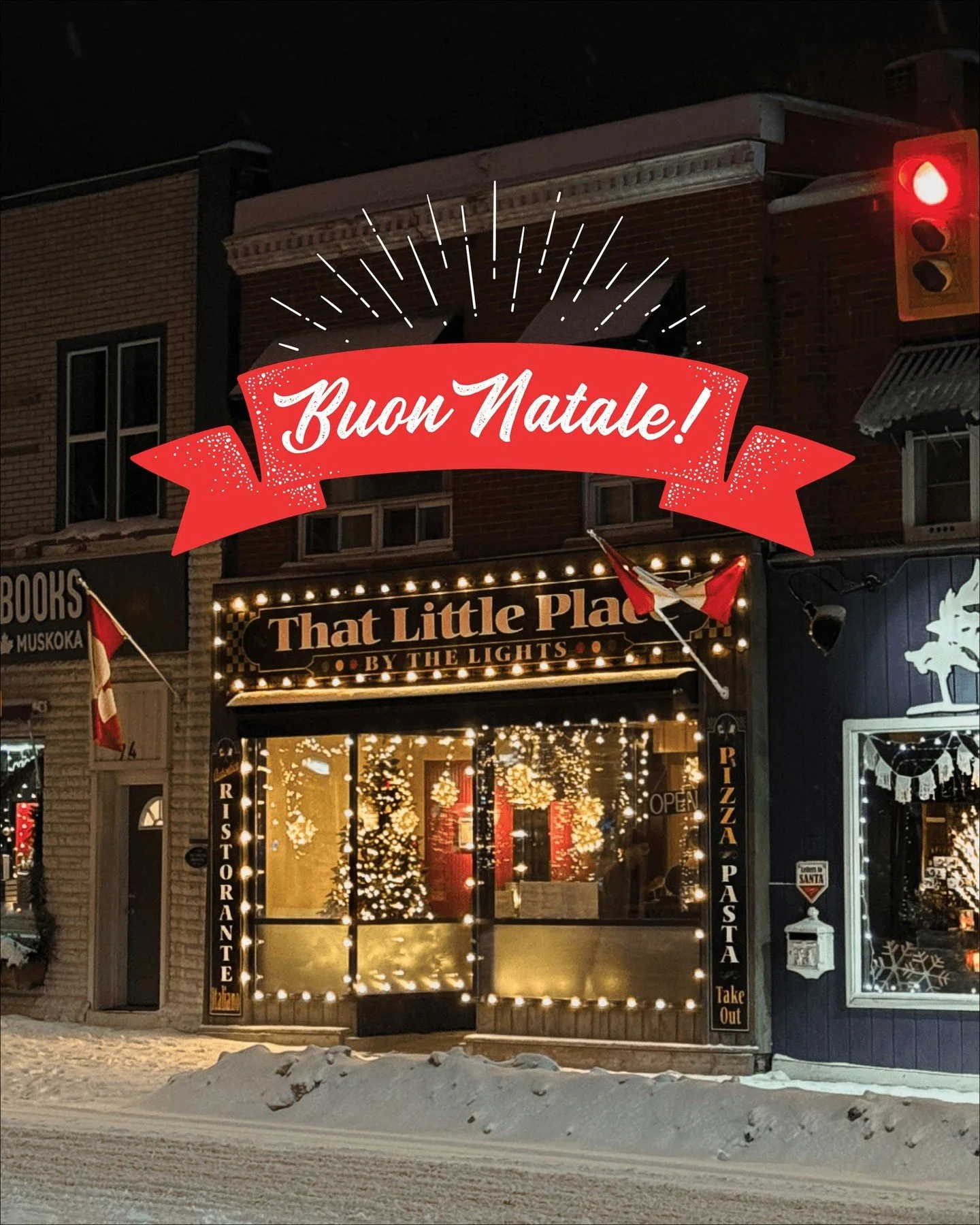 Buon Natale from the team here at That Little Place By The Lights! 🎄

Wishing you a wonderful Christmas filled with many laughs, cozy moments and a little holiday magic. ✨ 

#BuonNatale #MerryChristmas #HappyHolidays #TisTheSeason #HolidaySeason