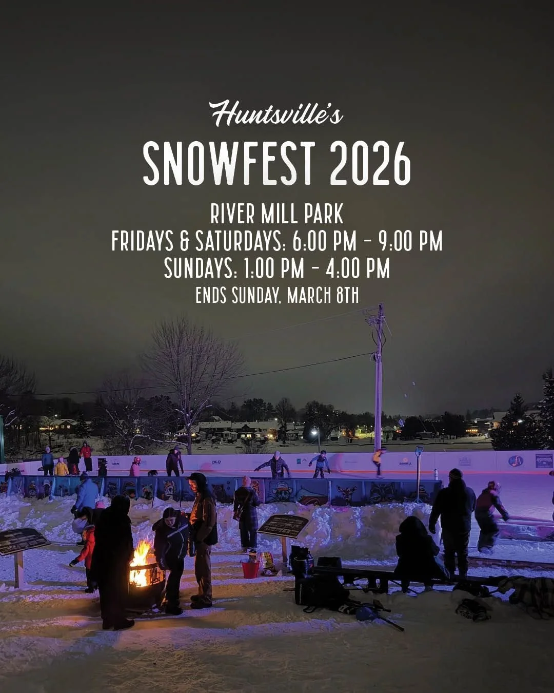 ❄️ SnowFest 2026 invites the community to celebrate the magic of winter under a sparkling canopy of lights. The Cedar Canoe Ice Rink at River Mill Park will become a glowing hub of activity, filled with music, laughter and unforgettable seasonal expe