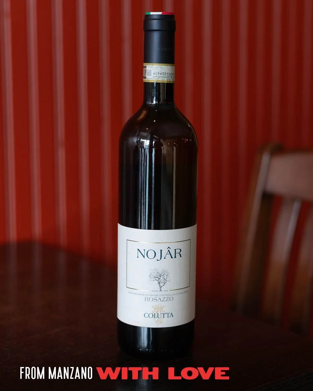 Manzano is a charming little town in the region of Friuli Venezia Giulia, well known for its amazing exports, such as great wines and our very own Nonna Annie. 🤗

Noj&acirc;r from the Colutta Vineyard is one example of the fantastic wines that give 