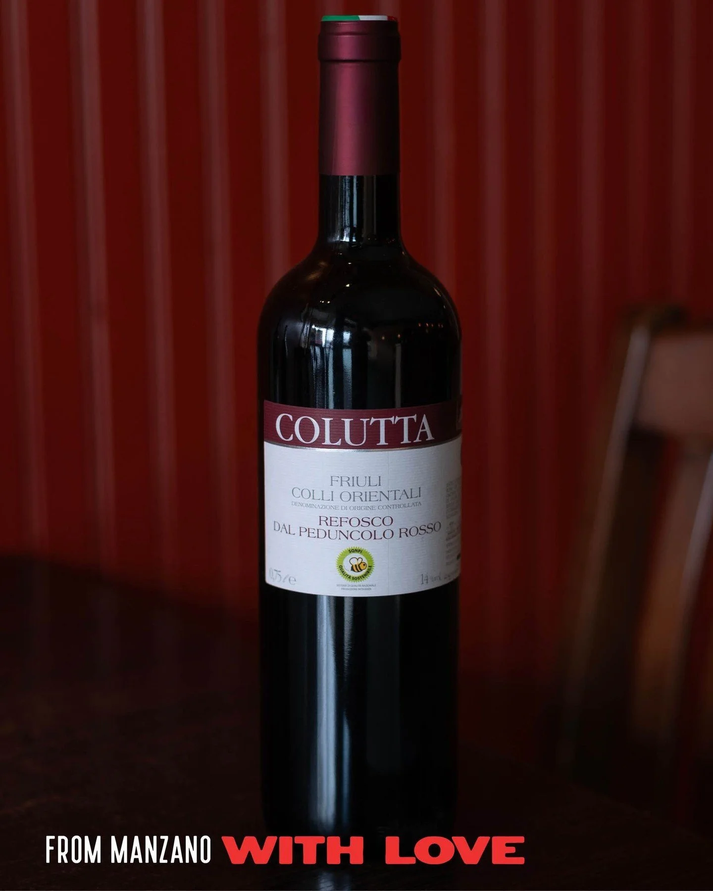 The Refosco dal Peduncolo Rosso is another great wine from Manzano, Italy, known for its delicious grape varietals and our very own Nonna Annie. 🤗

This red, in particular, is described as well-balanced and lightly tannic, with a fruity, blackberry-