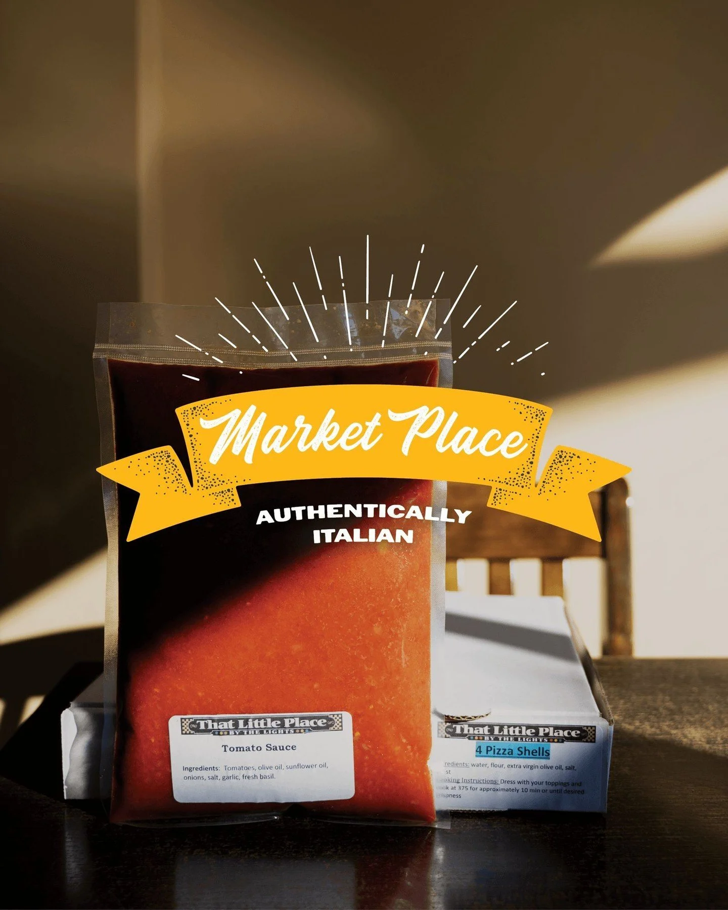 Host the ultimate at-home pizza party with our house-made tomato sauce&mdash;packed with flavour from ripe tomatoes, garlic and fresh herbs&mdash;and authentic Italian pizza shells. 🍕

Pick up your supplies here at our Market Place for a stress-free