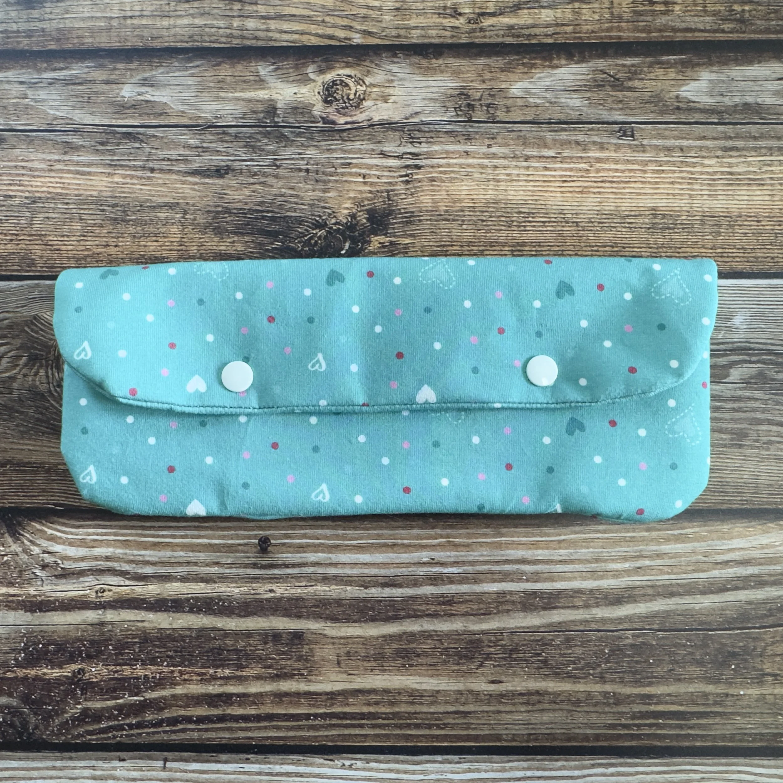 Pochette rigide doublée, dimensions 10/25 cm