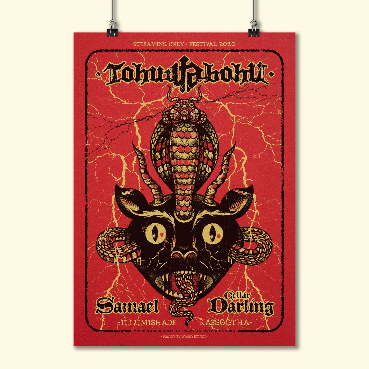 Festival Poster, Hand-Printed, Autographed, Strictly Limited  ⋆ LAST FEW!! ⋆ FREE SHIPPING!