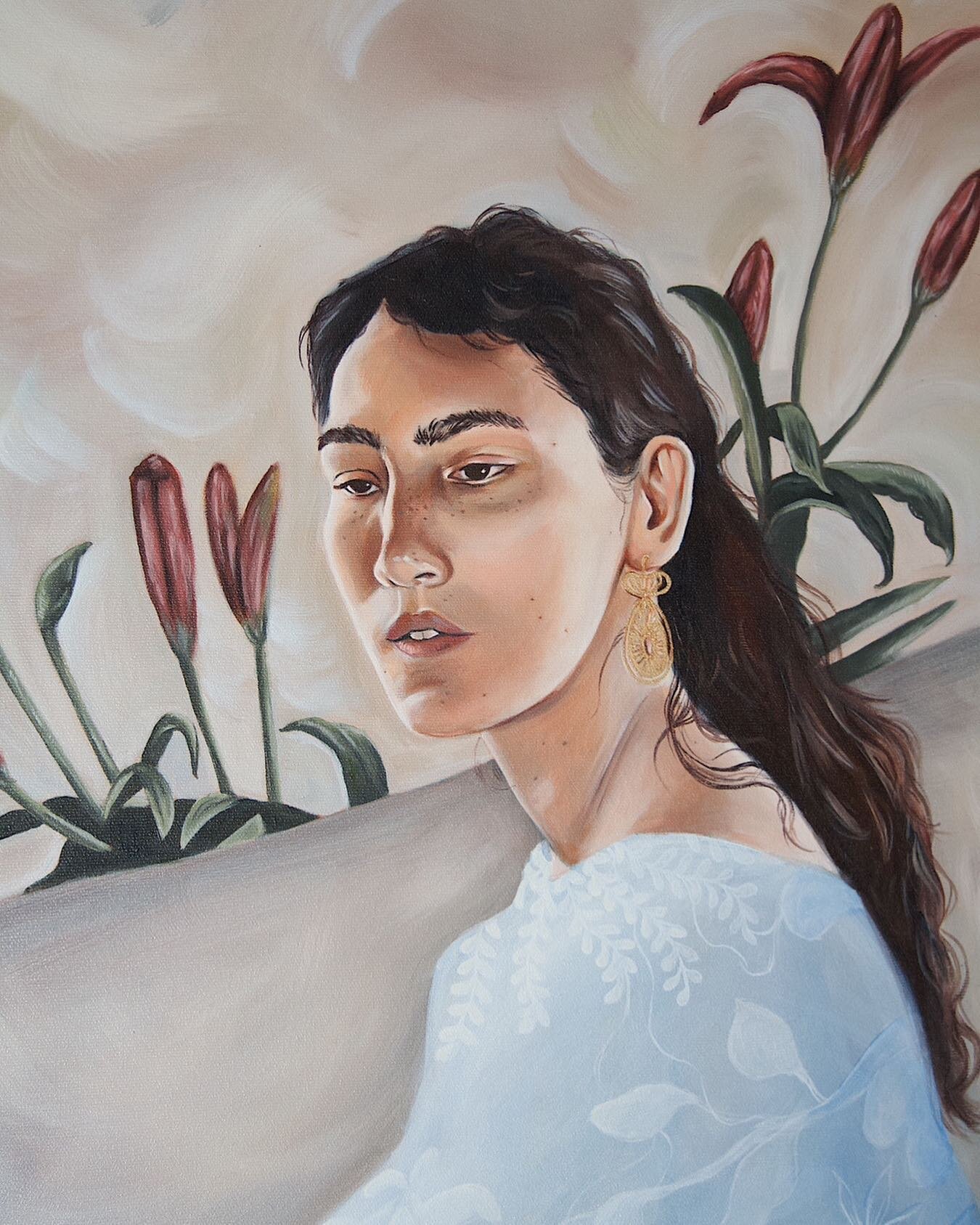 A close up from my latest oil painting. Lately I&rsquo;ve been full on with working with oil paint, didn&rsquo;t know I would love it so much though. Still a lot to learn but feeling more and more comfortable with it with every painting!❣️ 

#oilpain