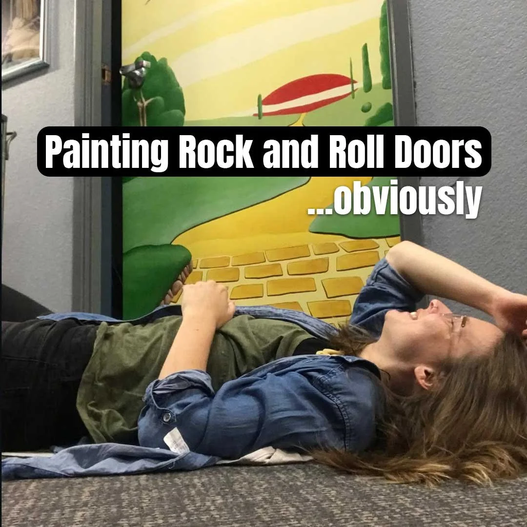 Painting Rock and Roll Doors