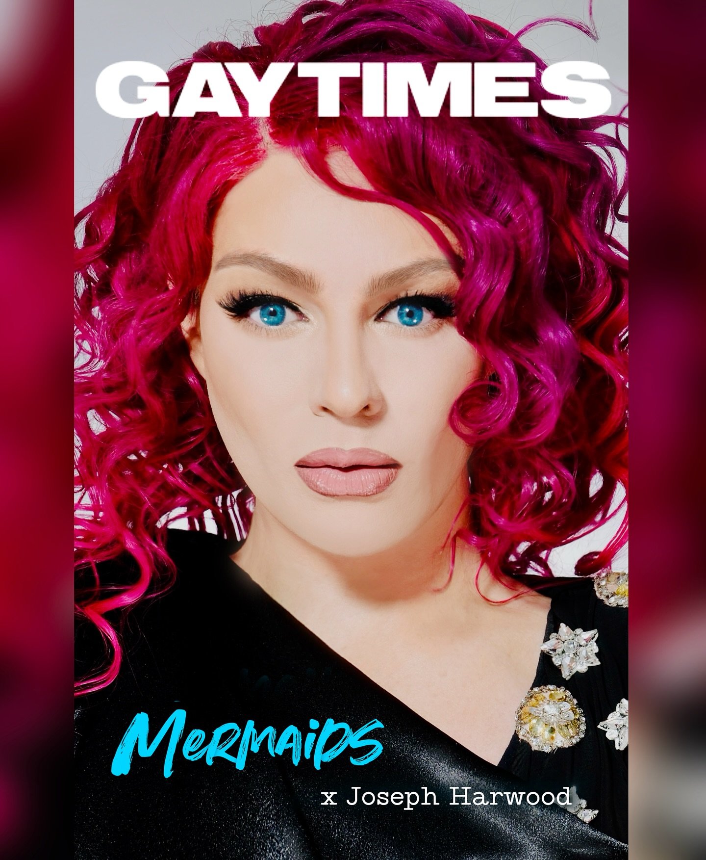 So excited for my new work out with #GayTimes! Finally aha! We&rsquo;re talking about my recent collaboration with @mermaidsgender 🧜🏼&zwj;♀️ You can now buy my oldschool merch to help support the trans community in these hideous times. 

Link - htt