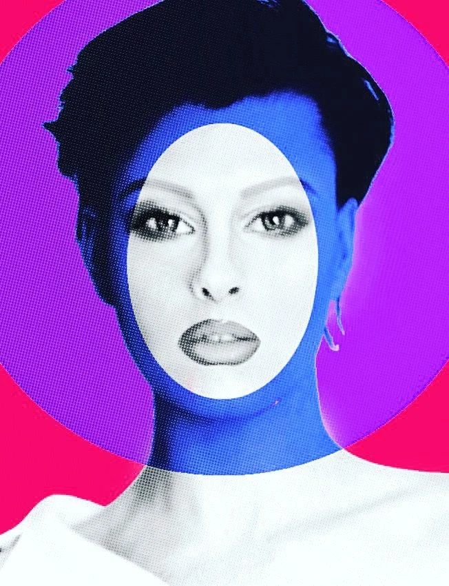 Ridiculously old copycat cover of Linda on Love Magazine, in Valentino by Sam Bayliss Ibram. Many eons ago!