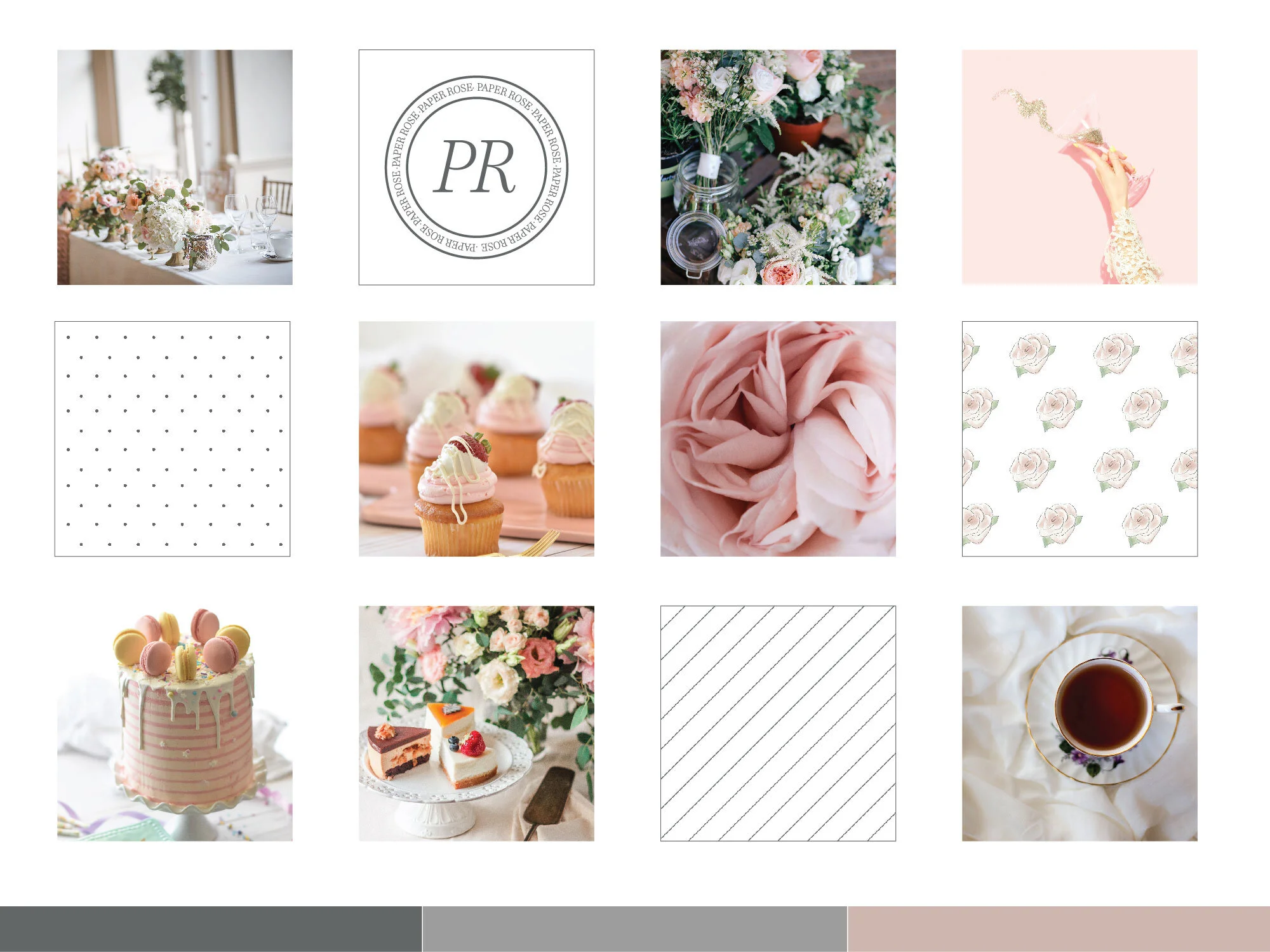 paper rose mood board