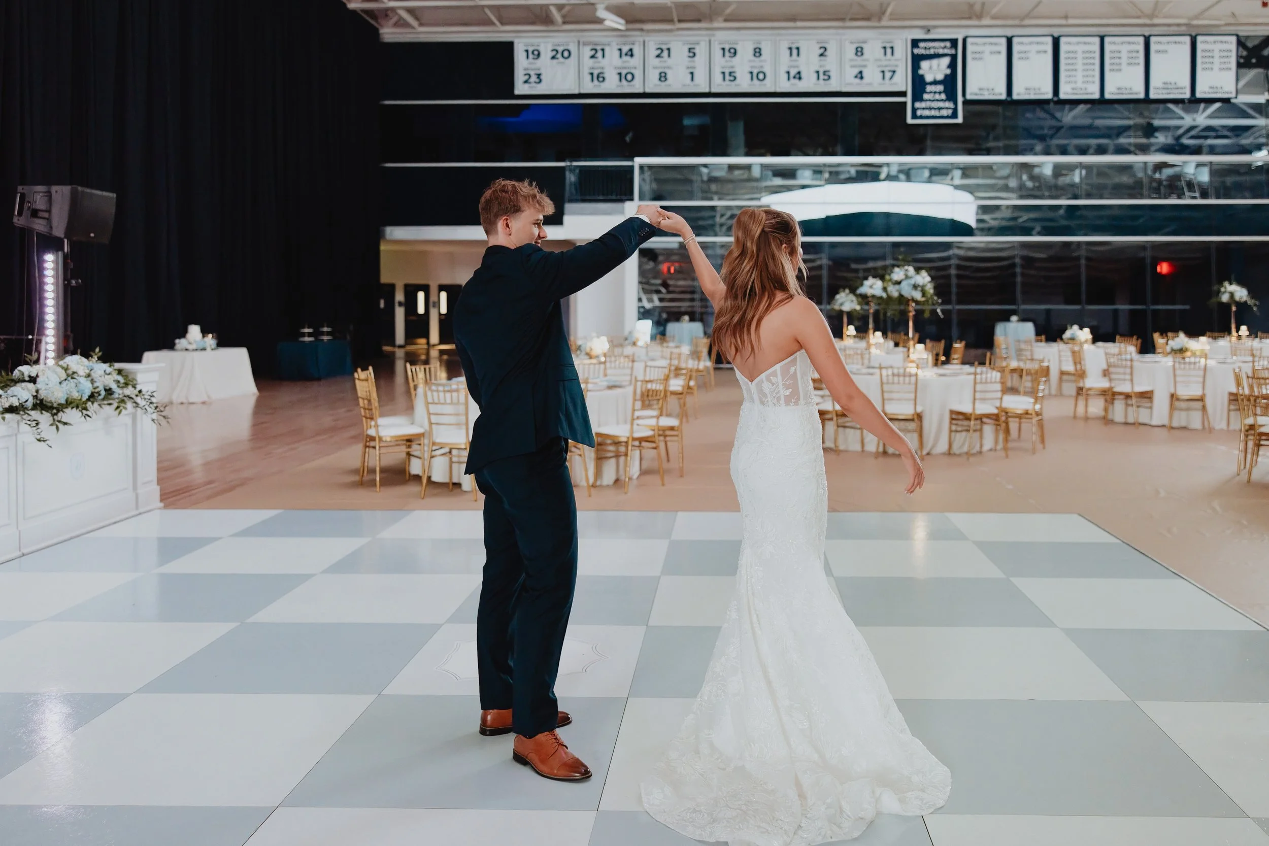Wedding in Lee Arena Topeka, Kansas